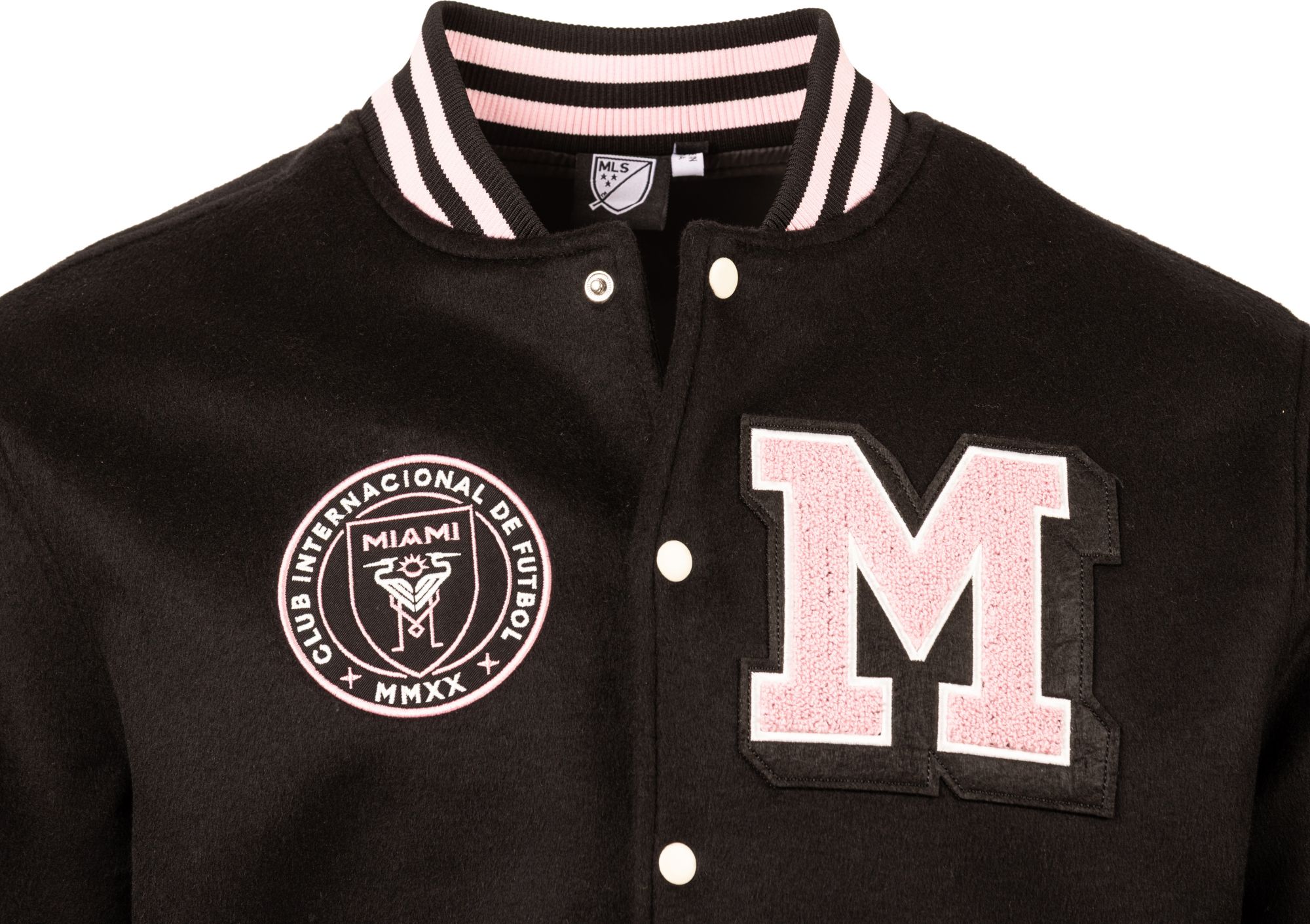 Sport Design Sweden Adult Inter Miami CF Black 2026 Varsity Jacket product image