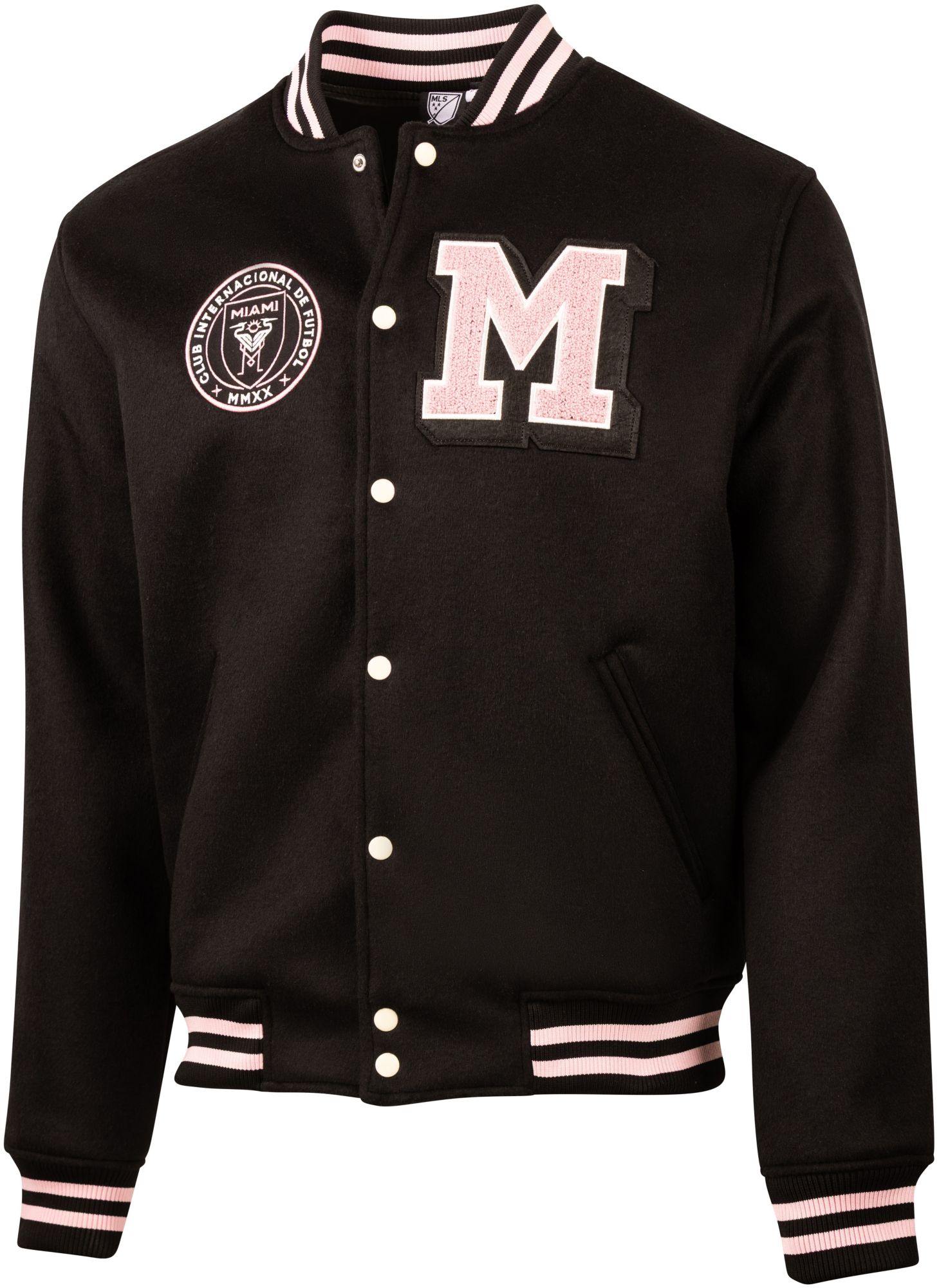 Sport Design Sweden Adult Inter Miami CF Black 2026 Varsity Jacket product image