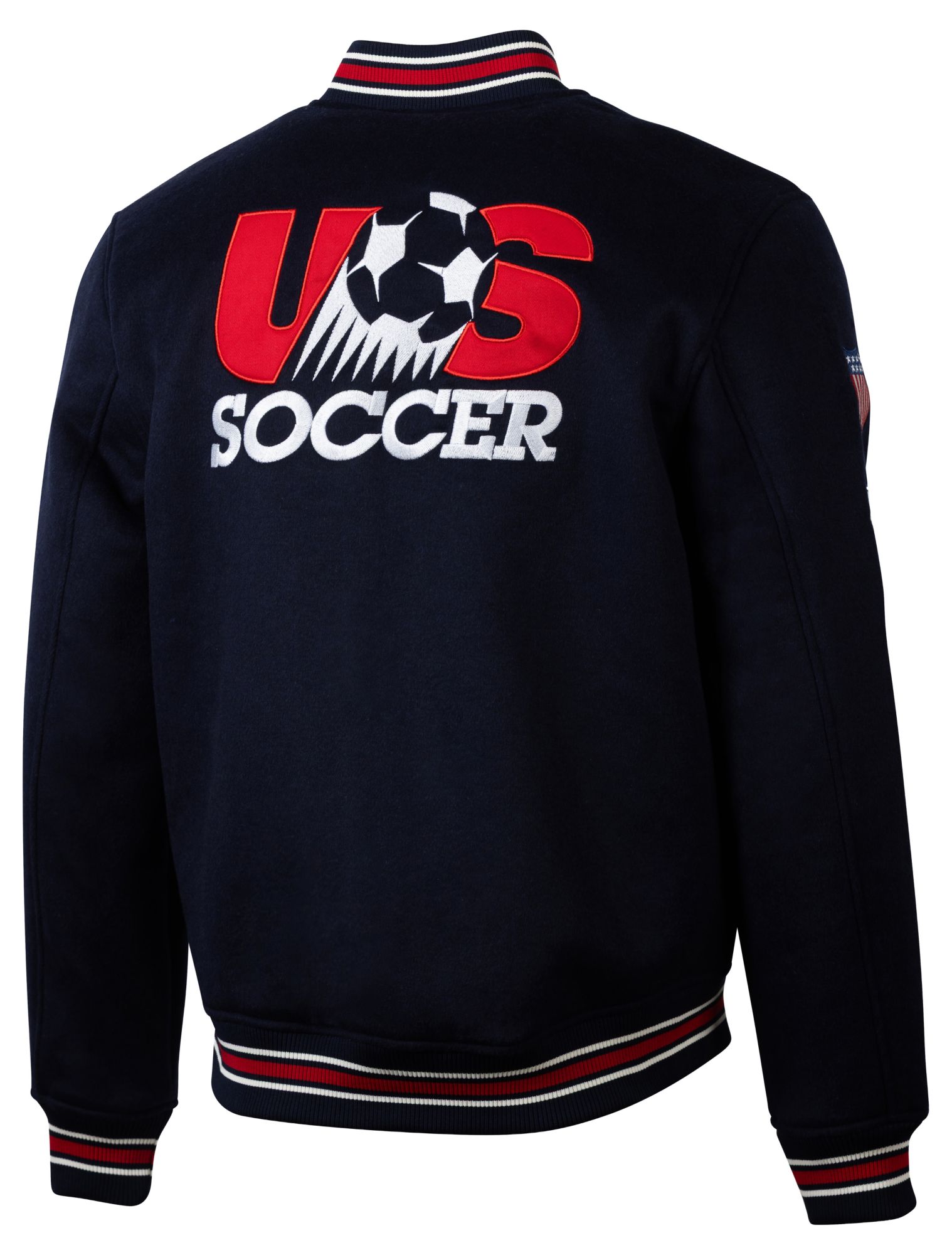 Sport Design Sweden Adult USMNT Navy World Cup 2026 Vintage Crest Varsity Jacket product image