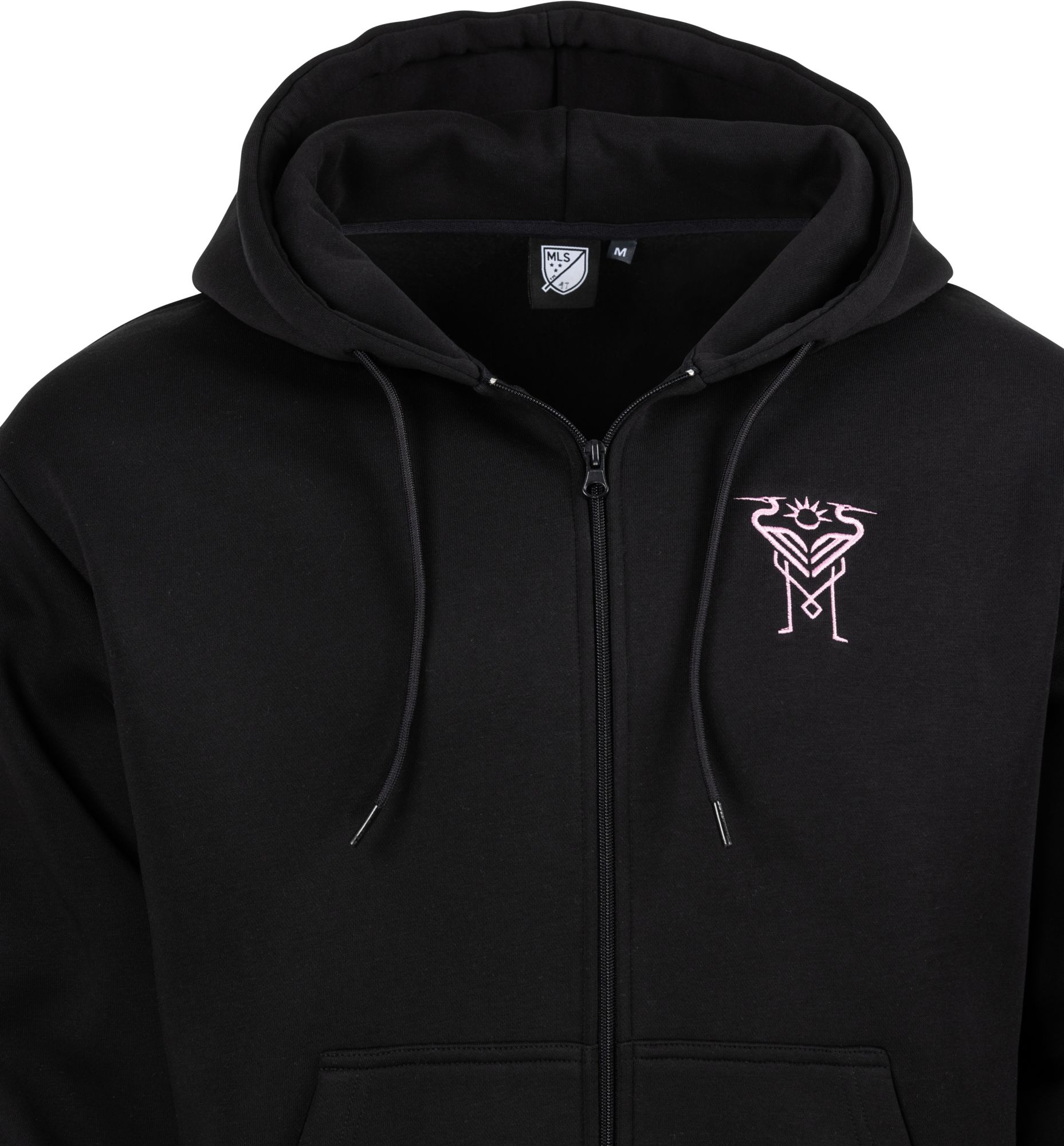 Sport Design Sweden Adult Inter Miami CF Black 2026 Full-Zip Hoodie product image
