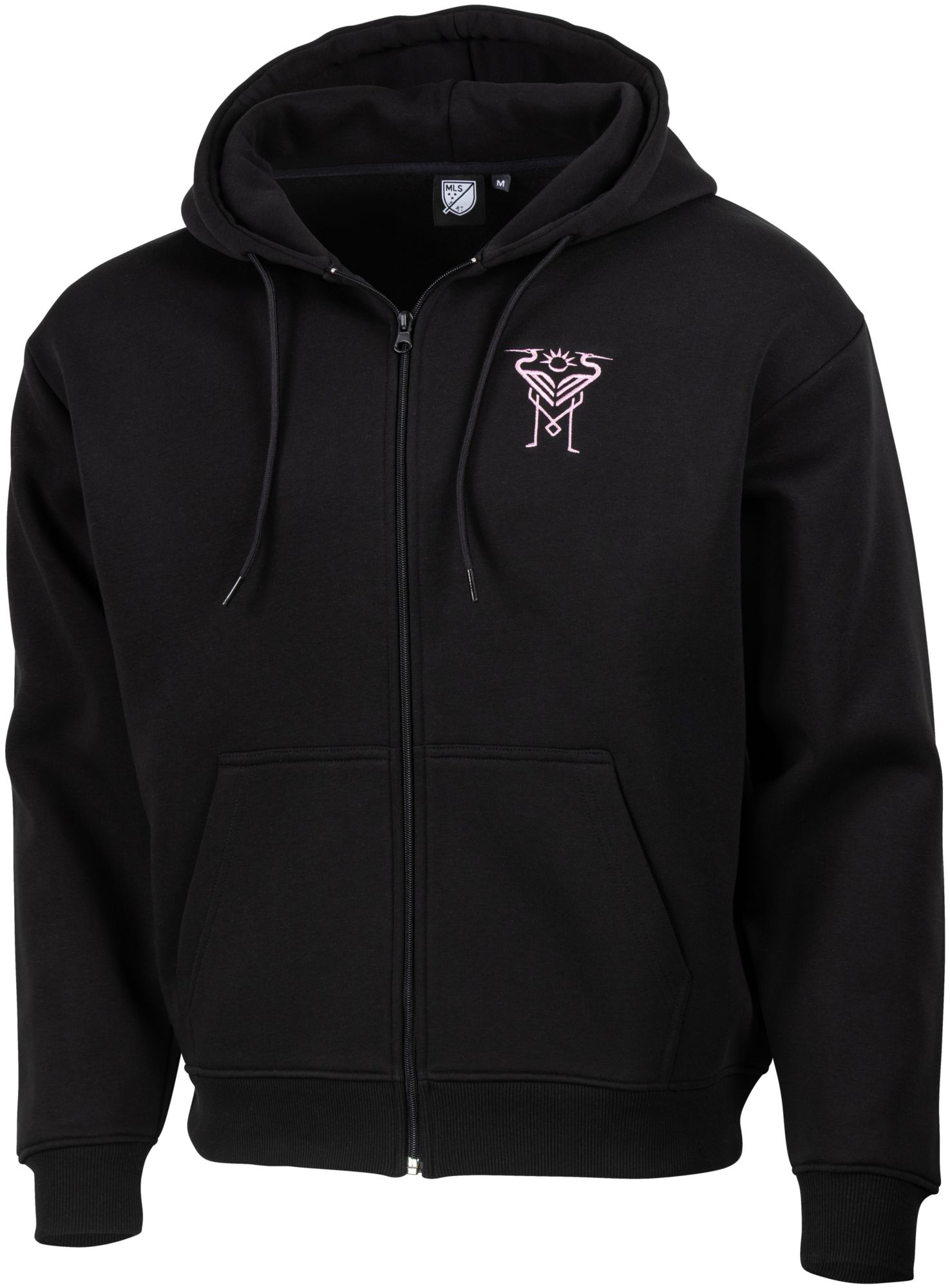 Sport Design Sweden Adult Inter Miami CF Black 2026 Full-Zip Hoodie product image