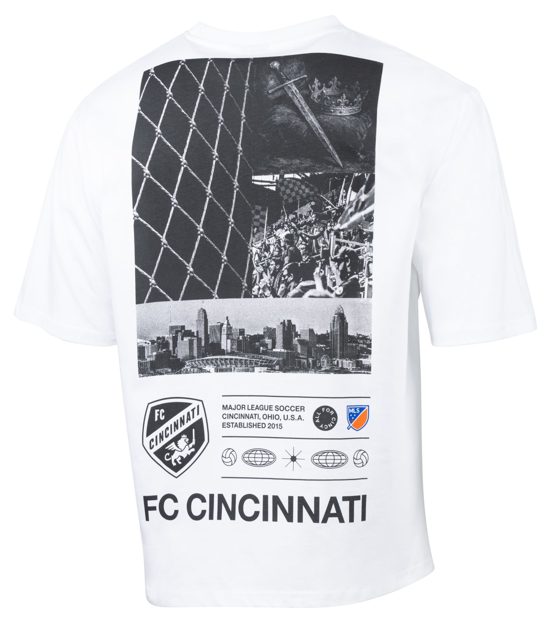 Sport Design Sweden Adult FC Cincinnati White 2026 Oversized T-Shirt product image