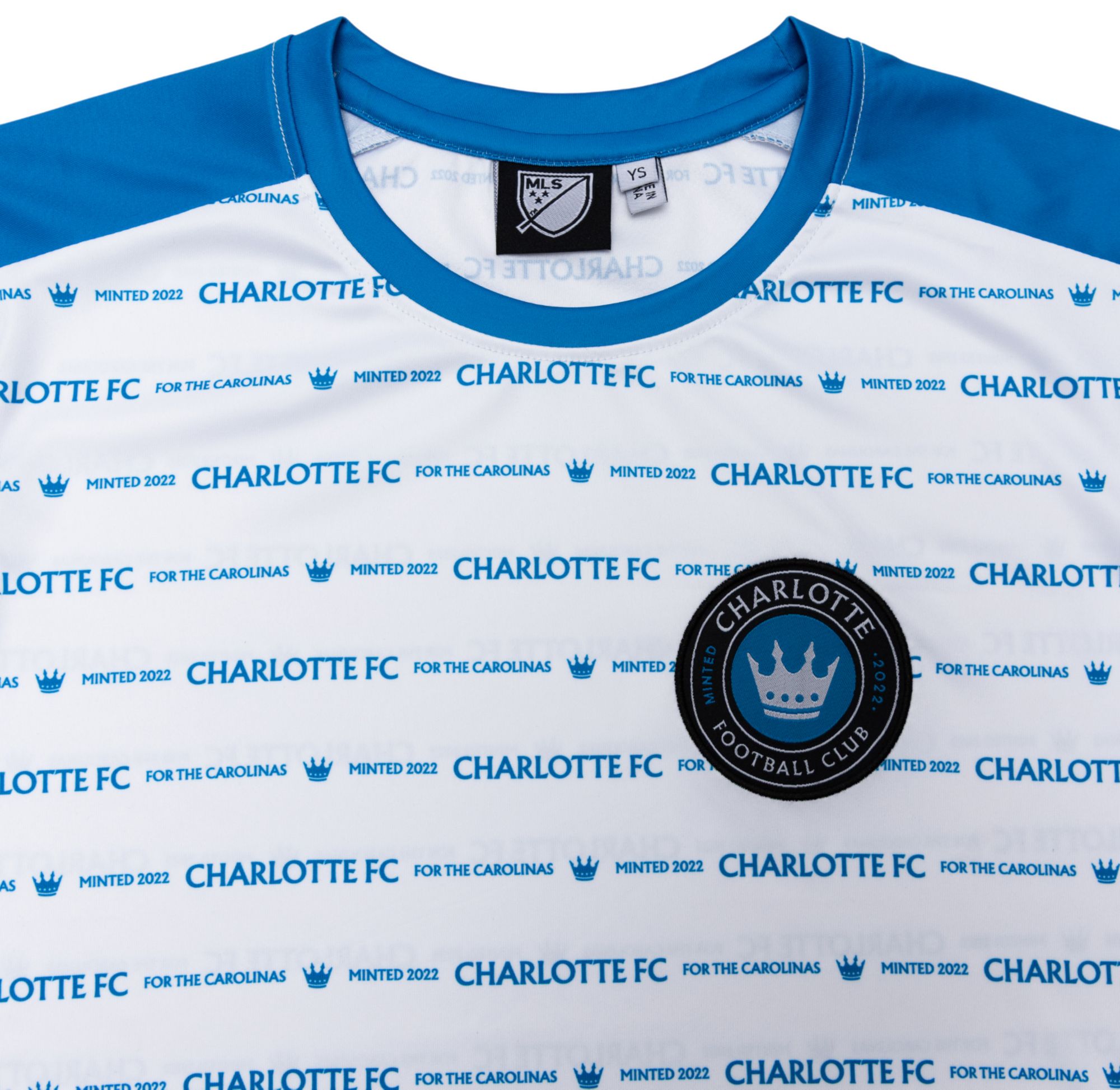 Sport Design Sweden Youth Charlotte FC White 2026 T-Shirt product image