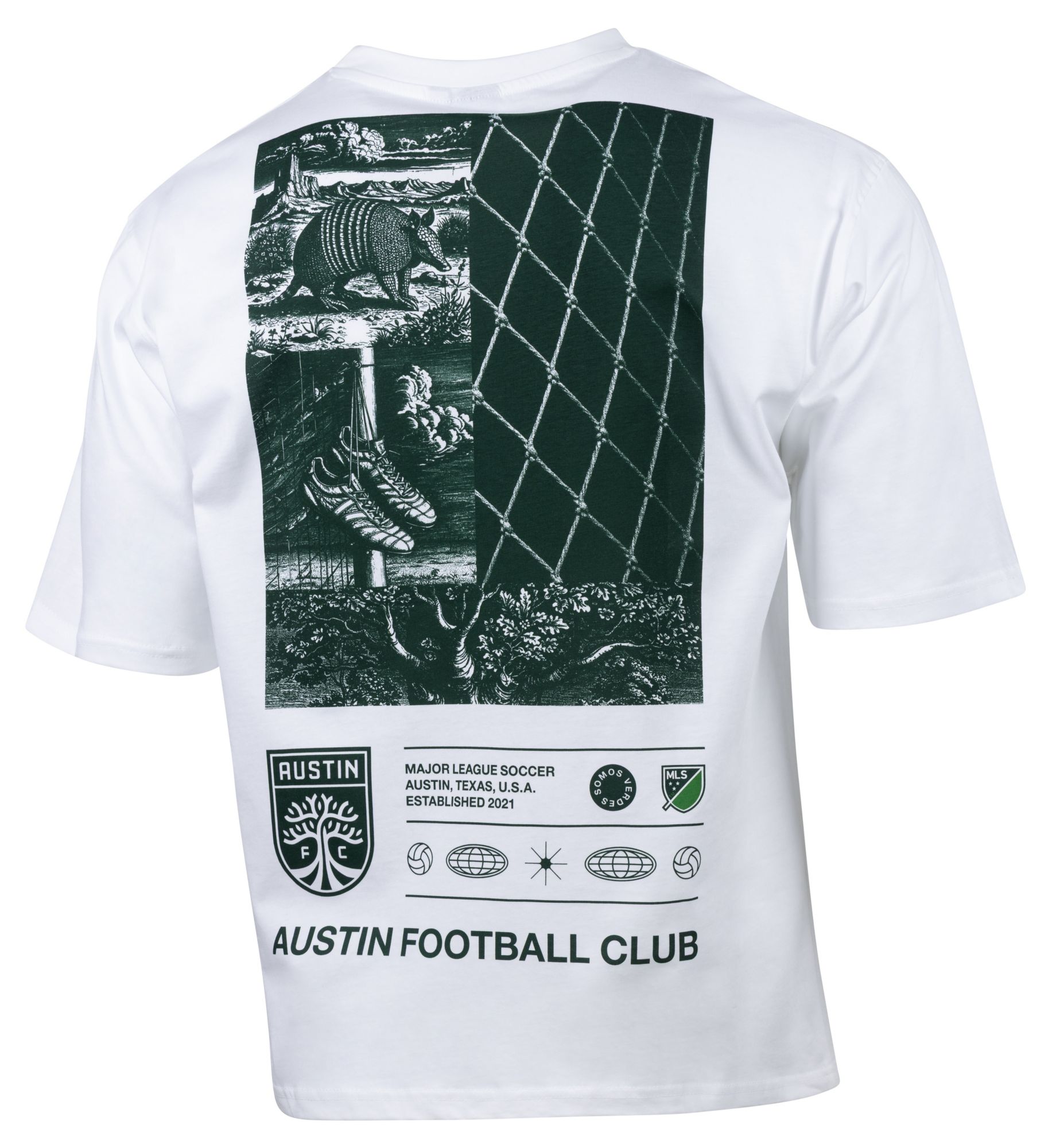 Sport Design Sweden Adult Austin FC White 2026 Oversized T-Shirt product image