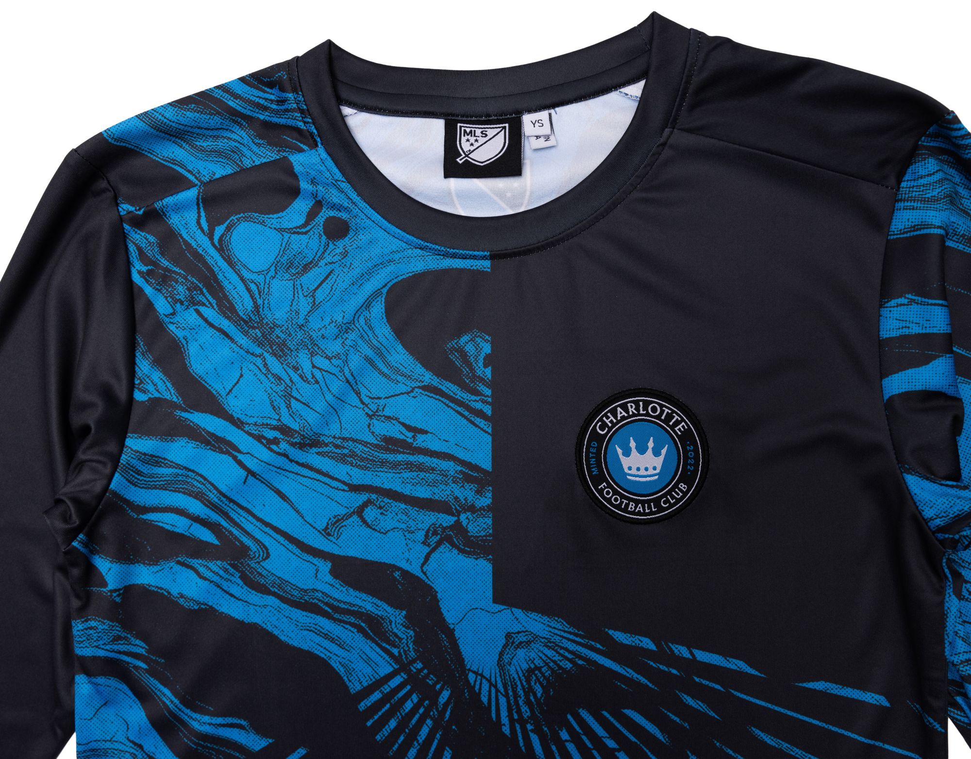 Sport Design Sweden Youth Charlotte FC Blue 2026 Long Sleeve T-Shirt product image