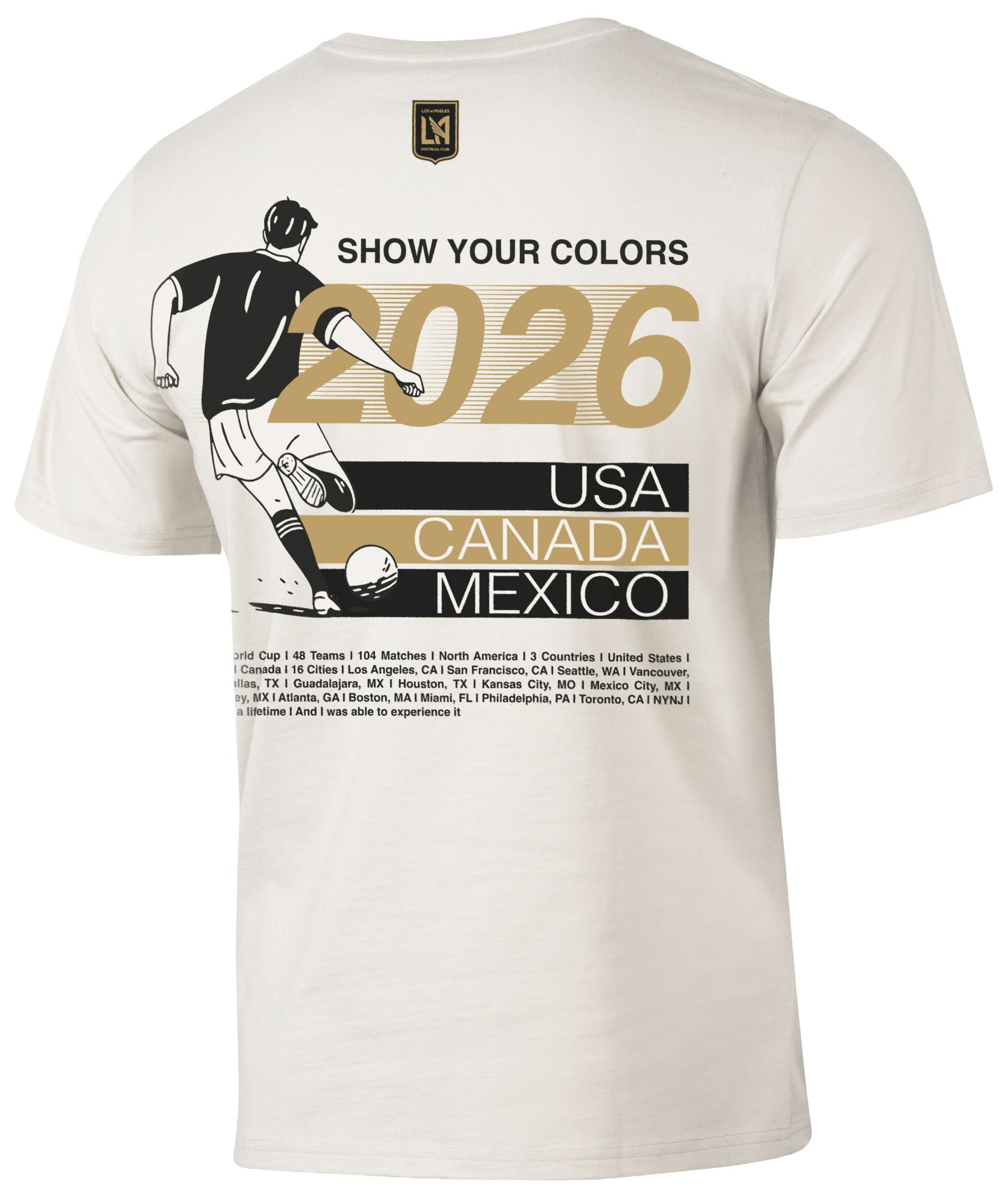 Sport Design Sweden Adult Los Angeles FC Off-White 2026 T-Shirt product image