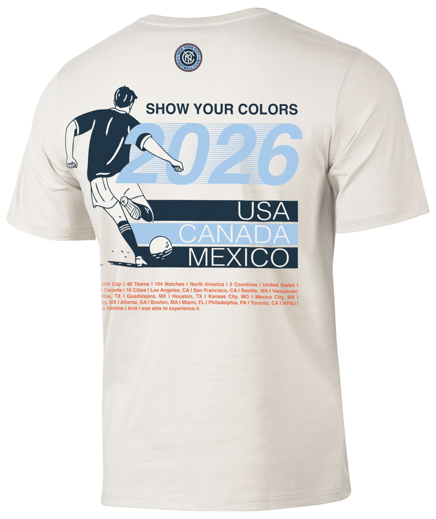 Sport Design Sweden Adult New York City FC Off-White 2026 T-Shirt product image