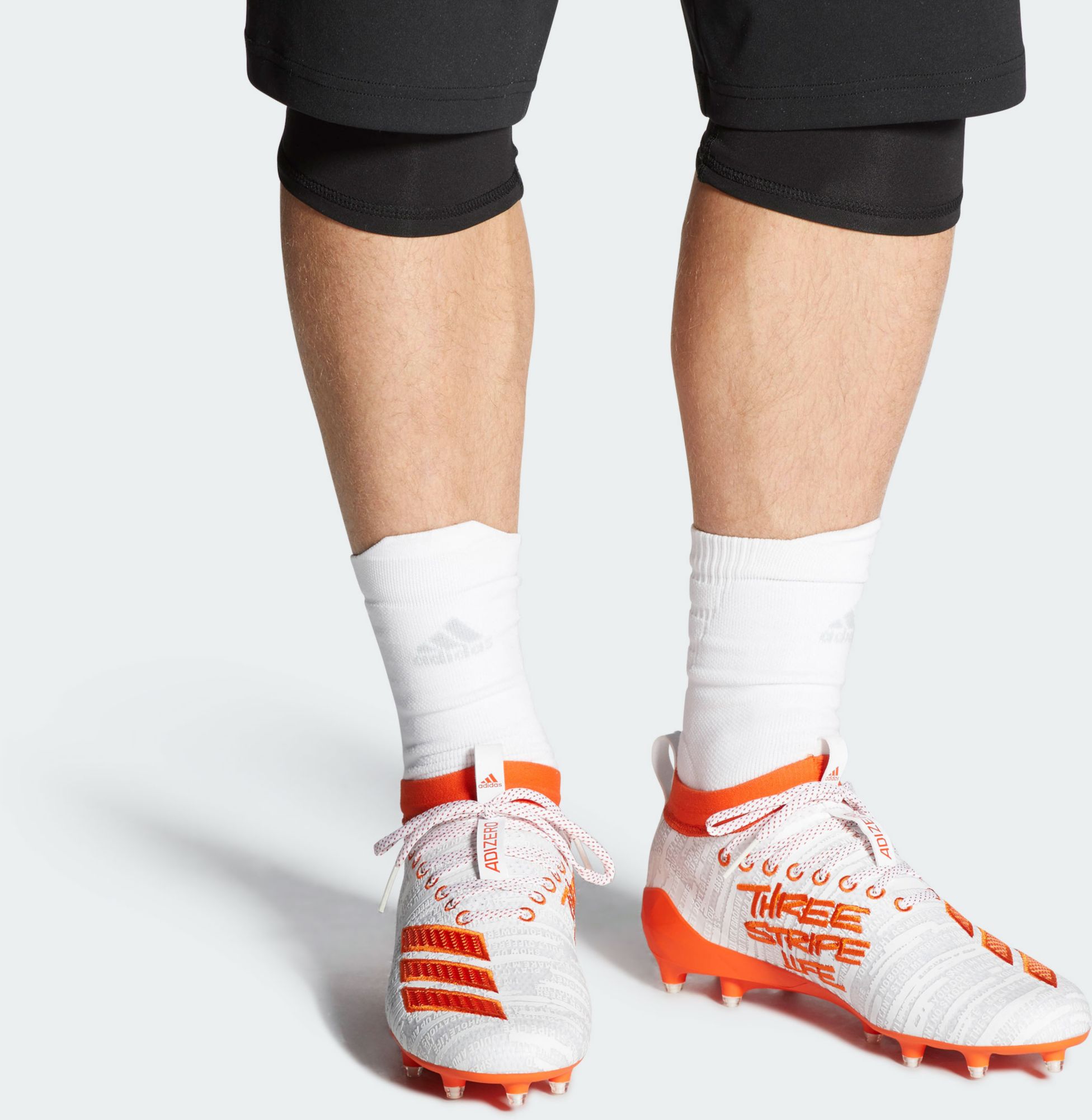 Adidas Men's Adizero 8.0 Three Stripe Life Football Cleats - Big Apple ...