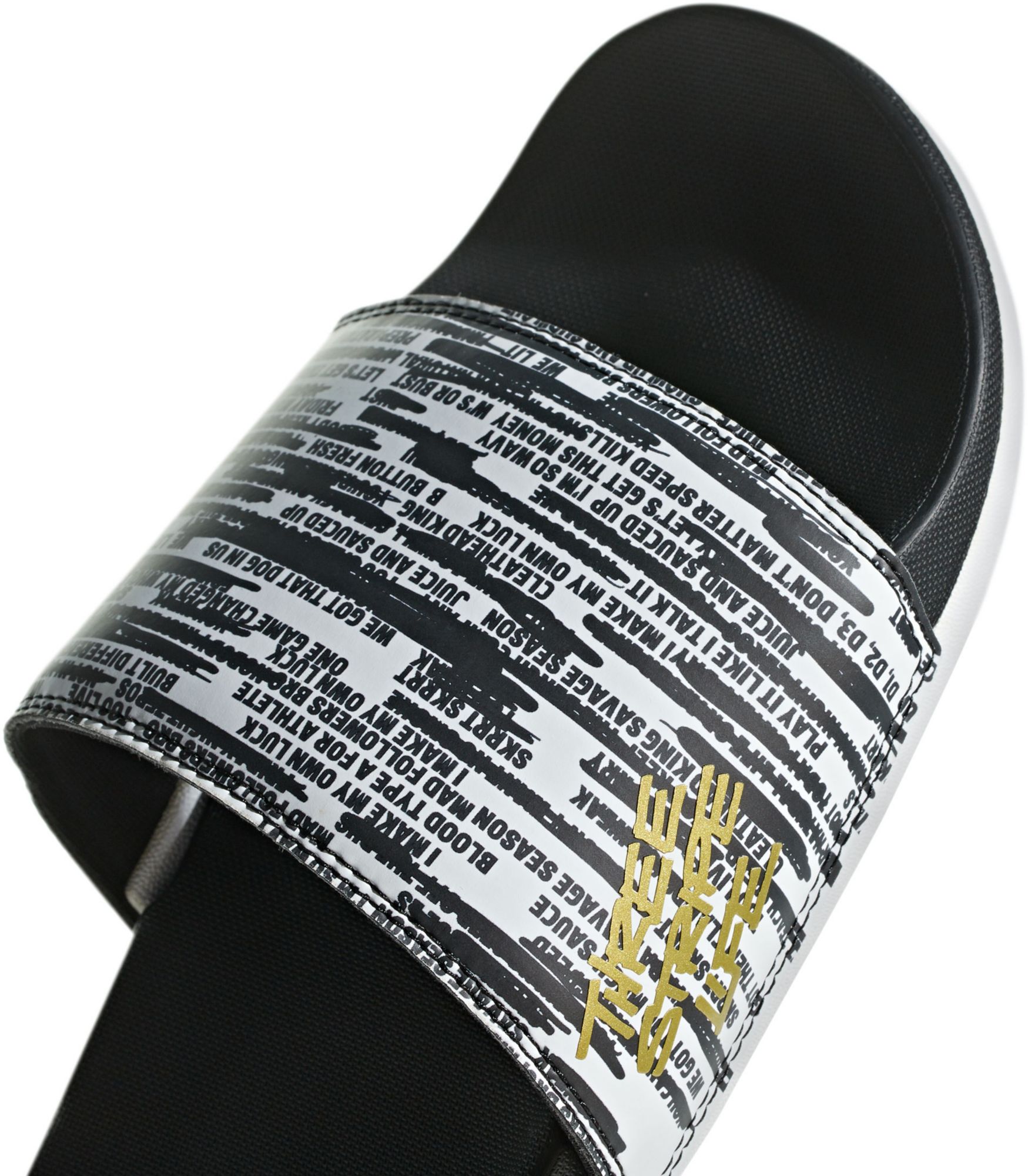 adidas Men's Adilette Three Stripe Life Comfort Slides product image