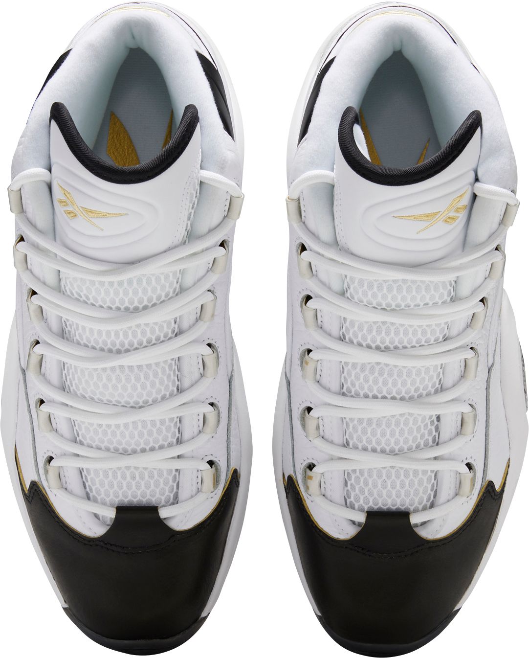 black and gold iverson shoes