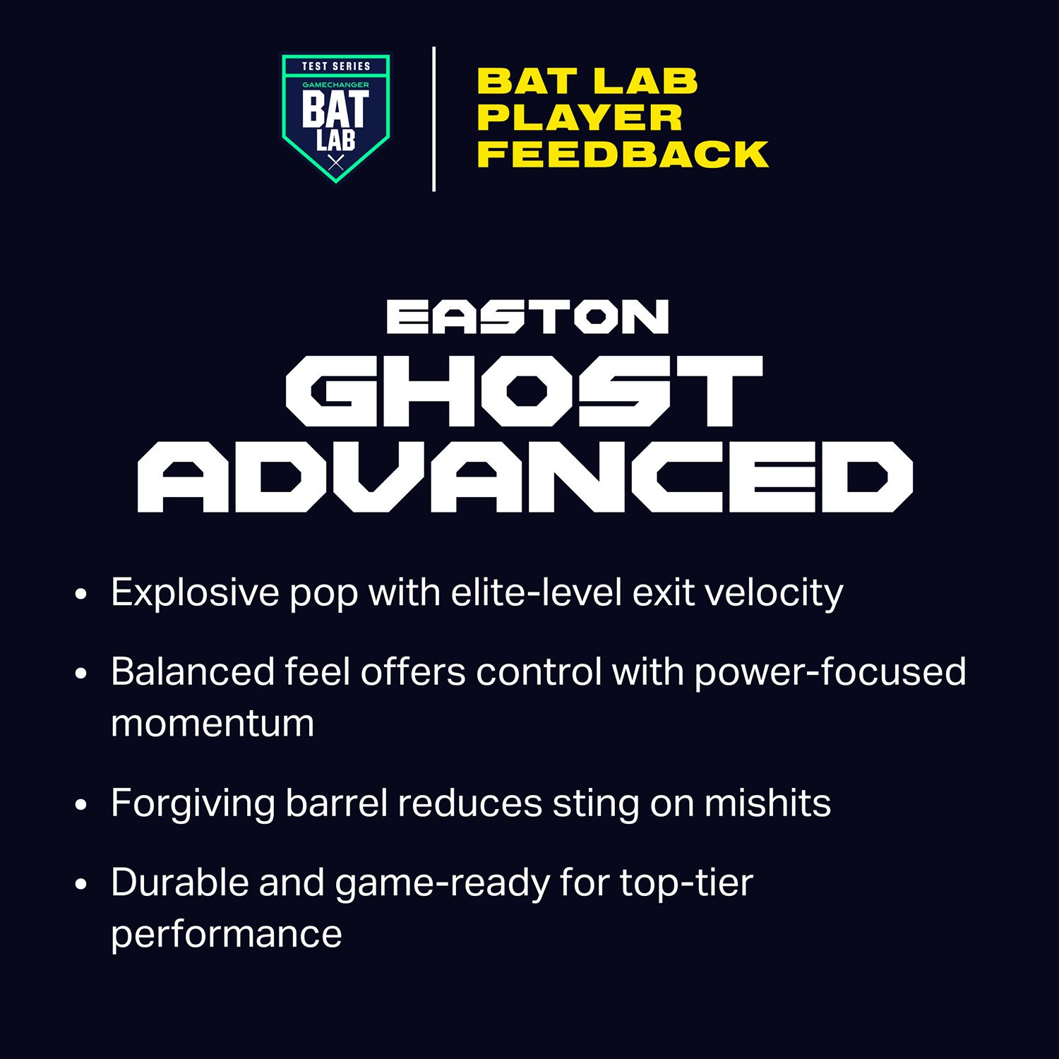 Easton Ghost Advanced Yellow Spring Break Fastpitch Bat 2026 (-10) product image