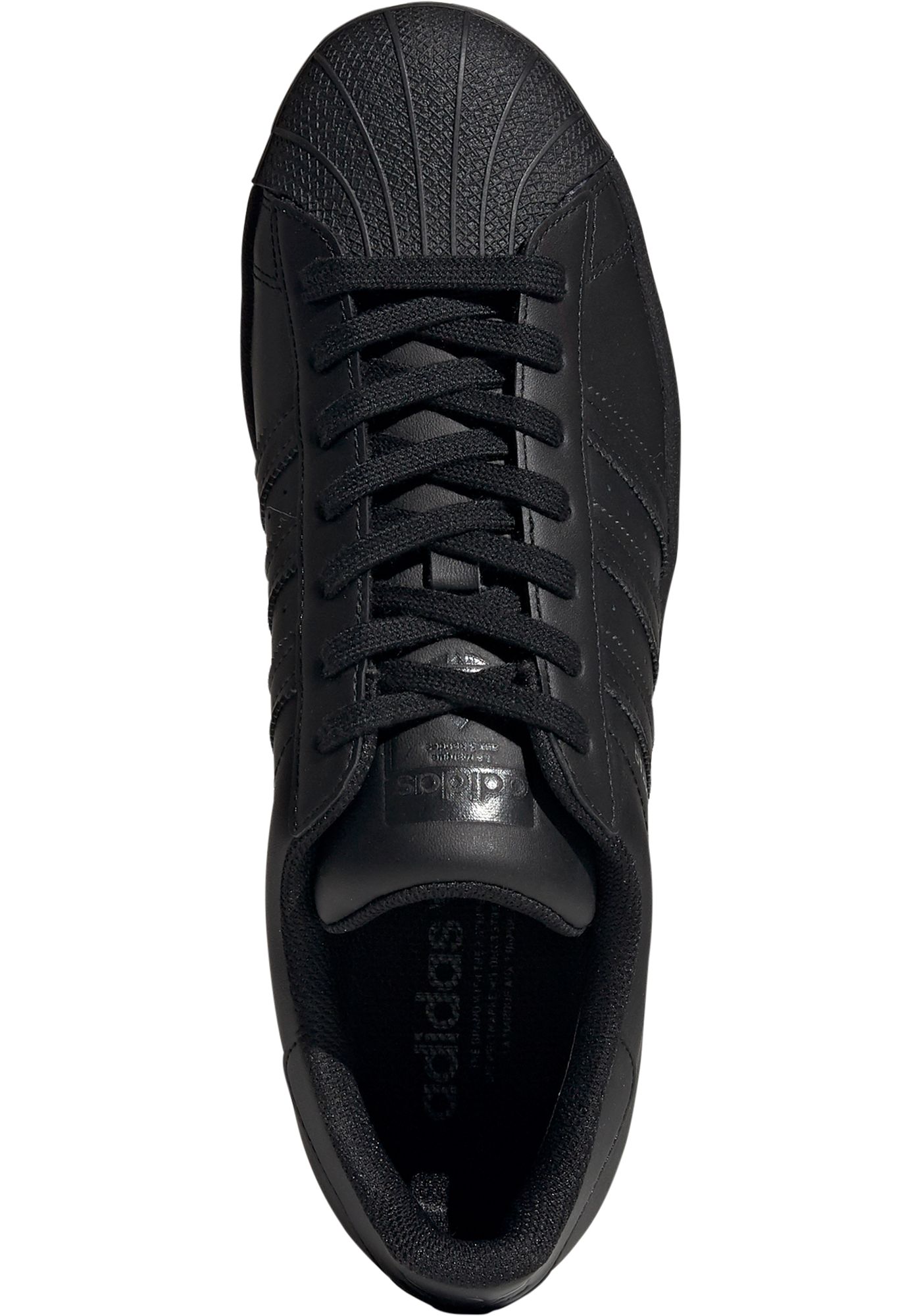 Adidas superstar total black deals