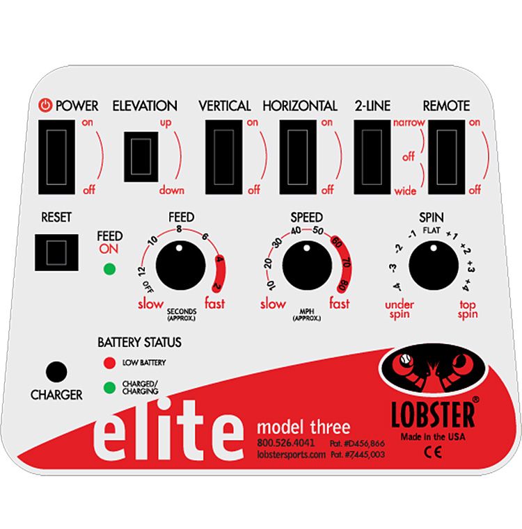 Lobster Sports elite three Tennis Ball Machine product image