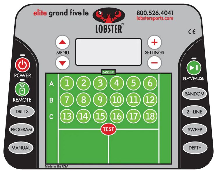 Lobster Sports elite grand five limited edition Tennis Ball Machine product image