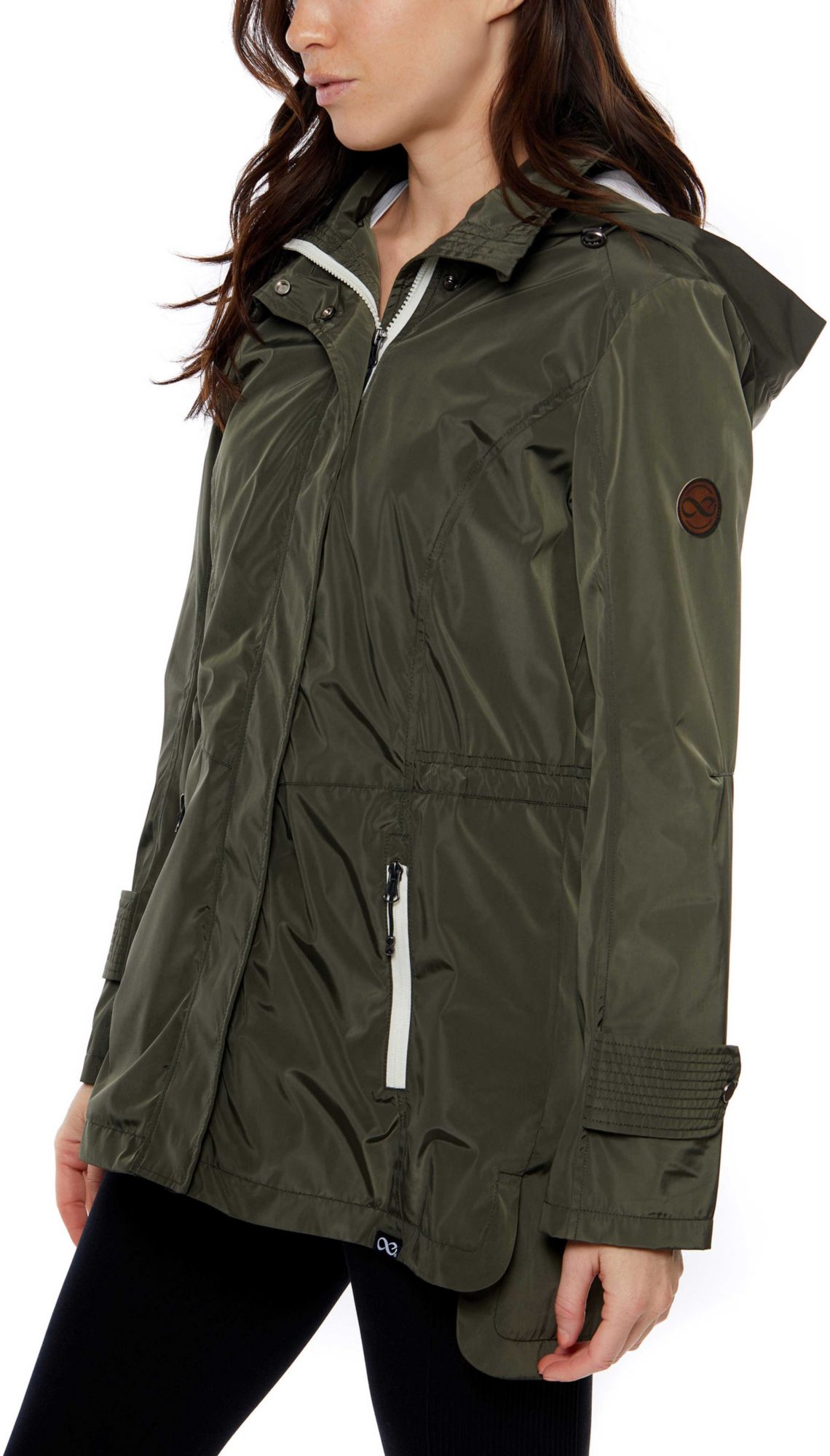 Be Boundless Women's Laminated Poly Hooded Anorak Rain Parka product image