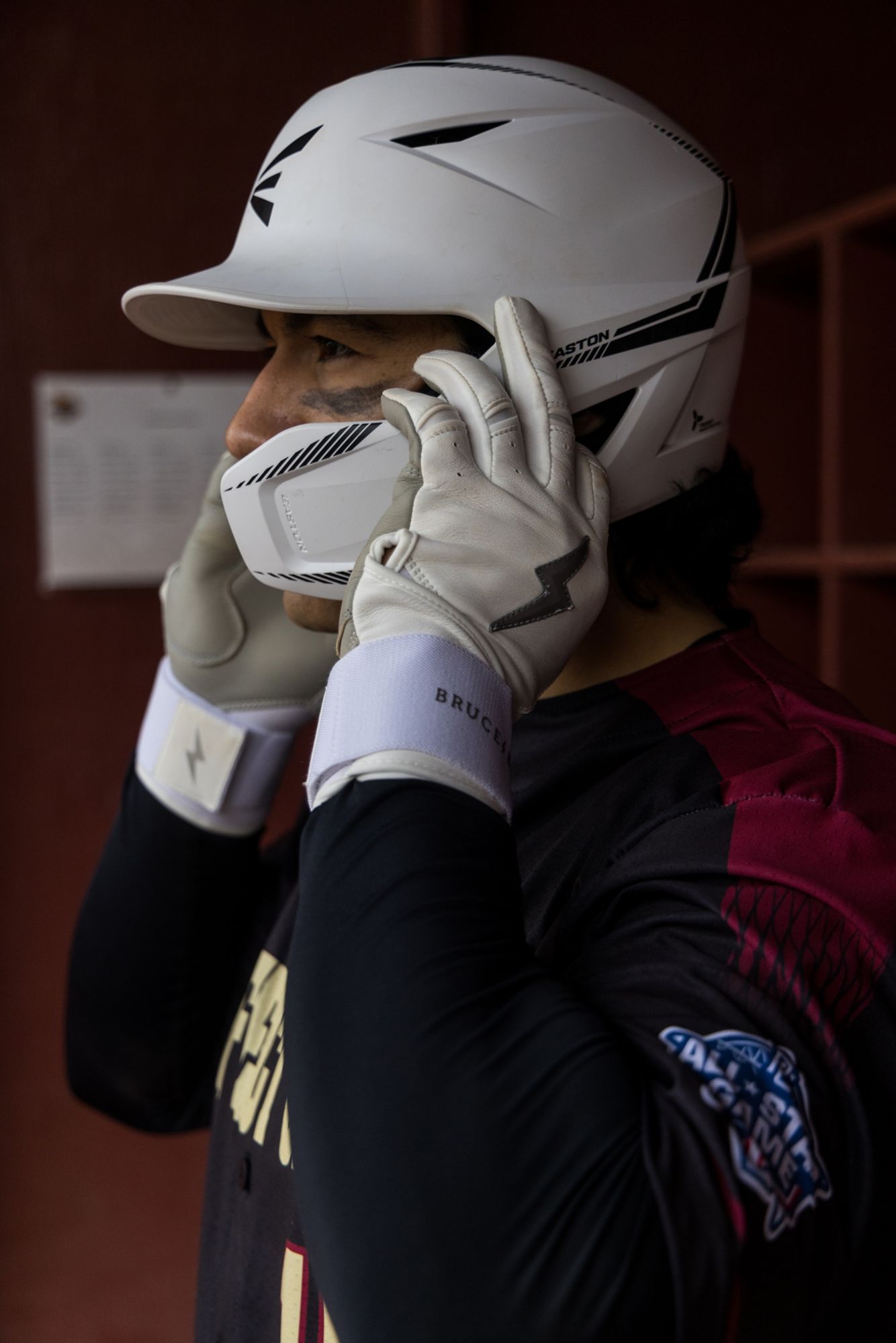 Easton Junior Elite Max Baseball Batting Helmet w/ Adjustable Jaw Guard product image