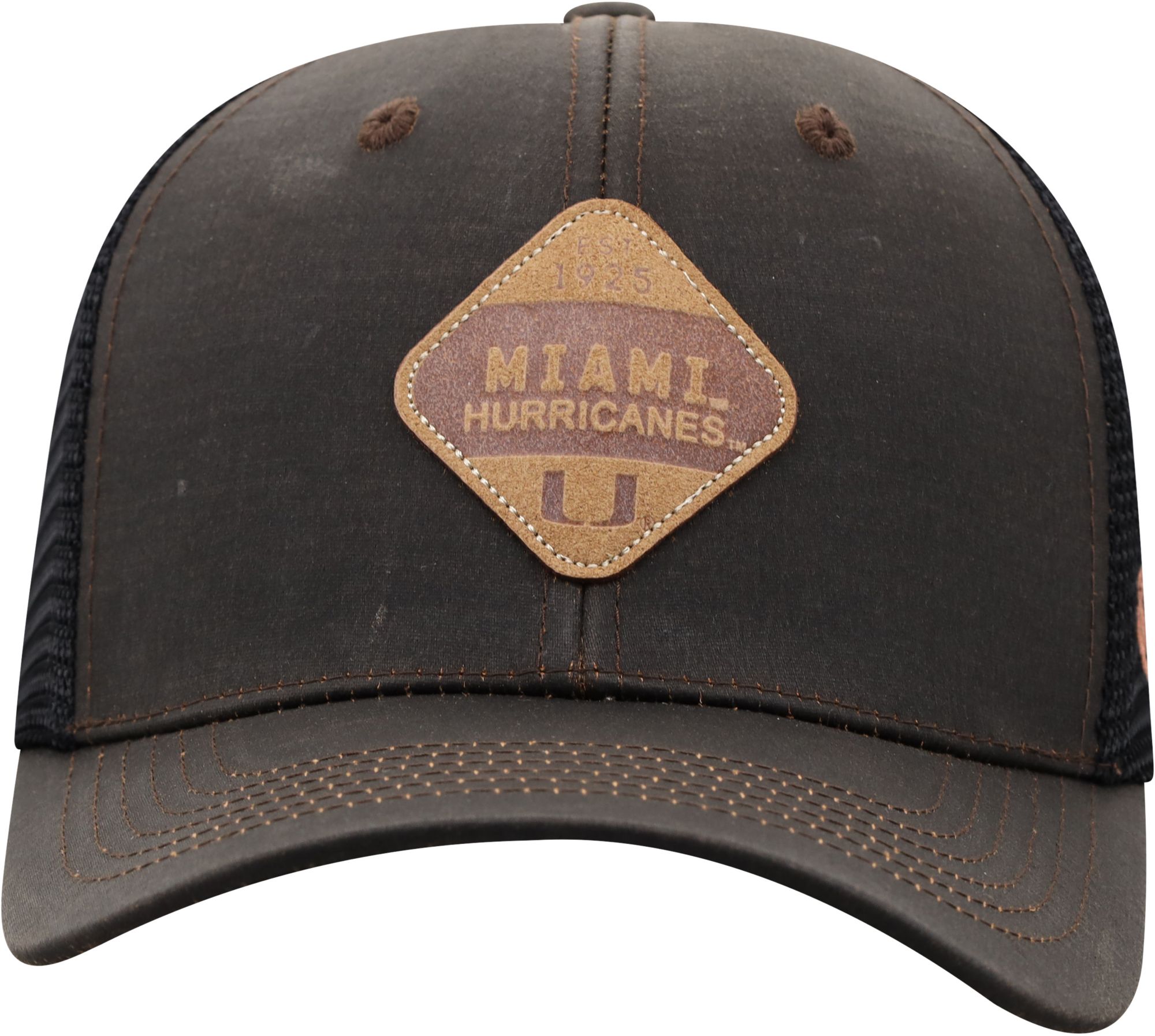 Top of the World Men's Miami Hurricanes Elm Adjustable Black Hat product image