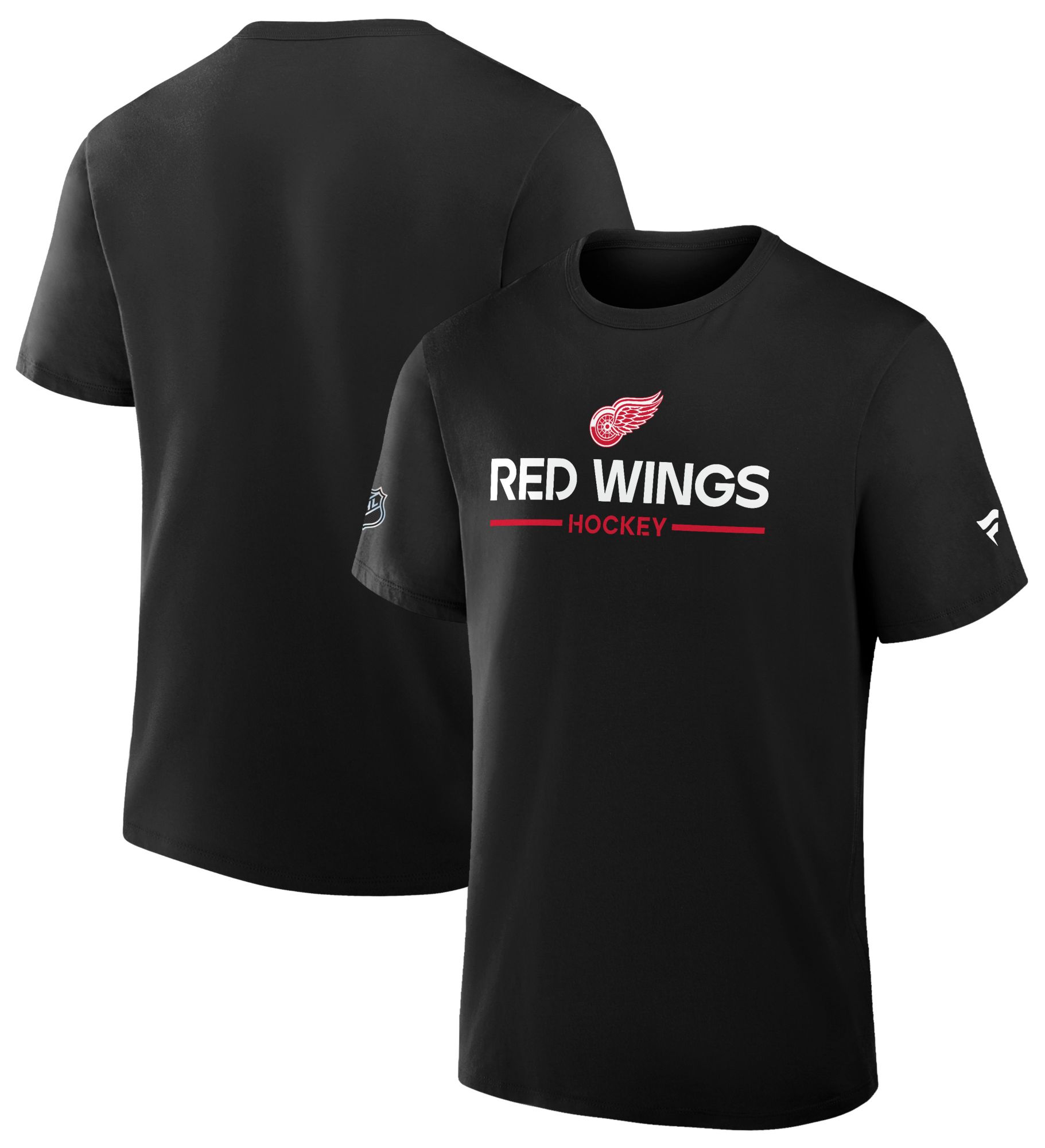 NHL Men's Detroit Red Wings Black Primary Short Sleeve T-Shirt product image