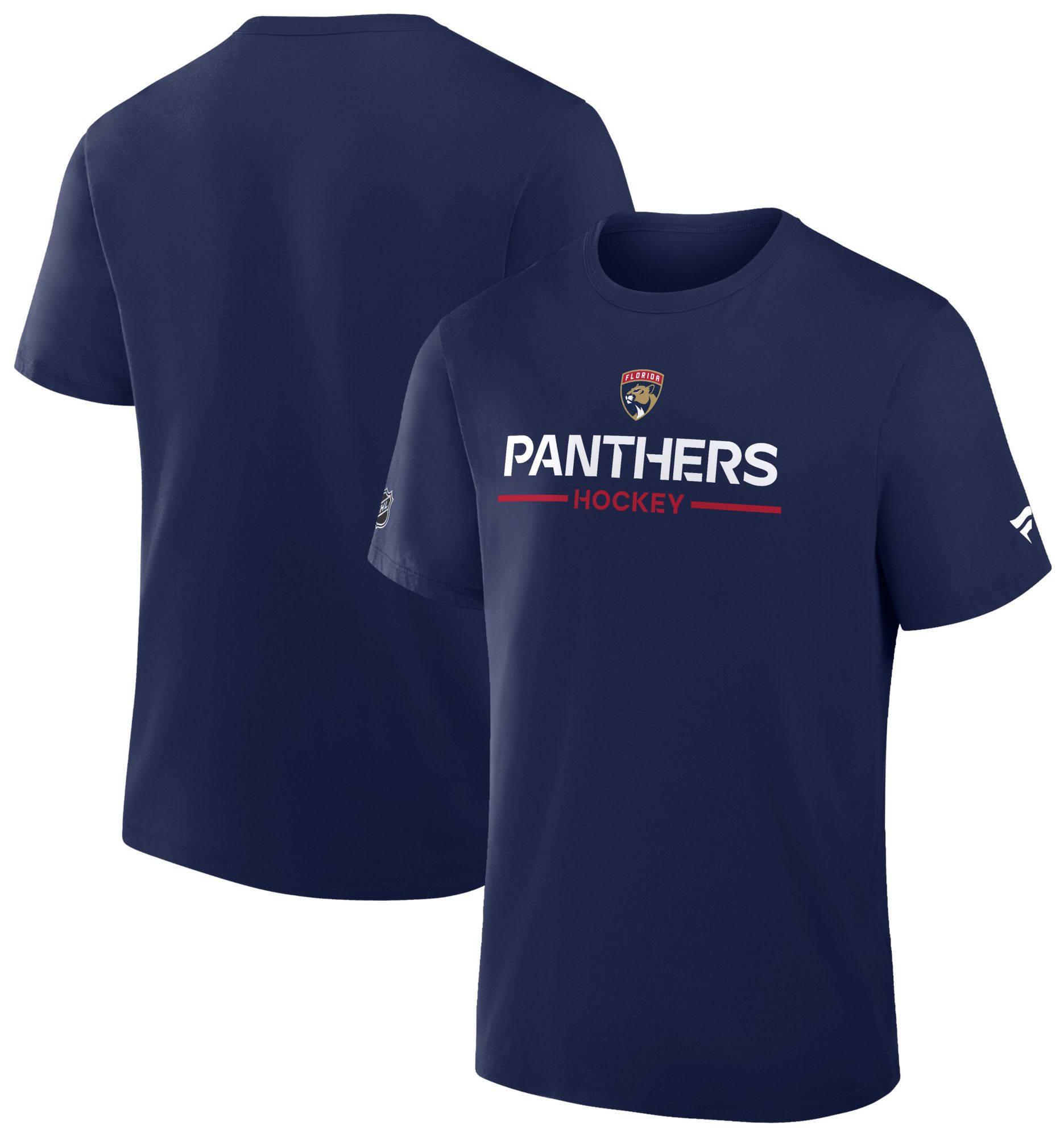 NHL Men's Florida Panthers Navy Primary Short Sleeve T-Shirt product image
