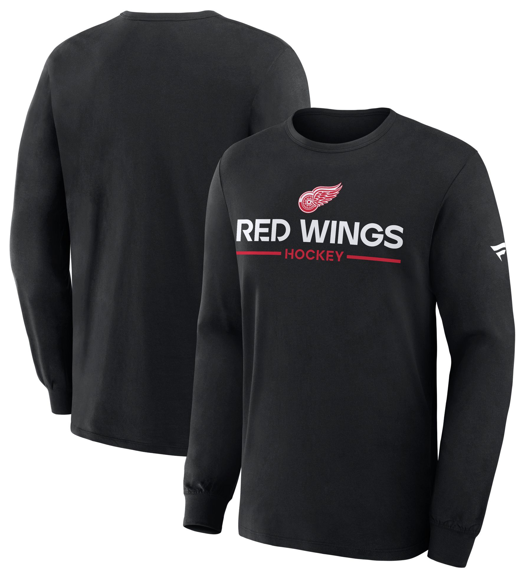NHL Men's Detroit Red Wings Black Primary Long Sleeve T-Shirt product image