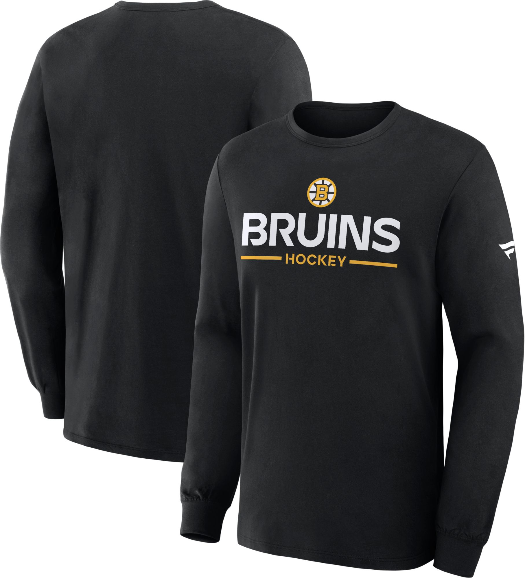 NHL Men's Boston Bruins Black Primary Long Sleeve T-Shirt product image