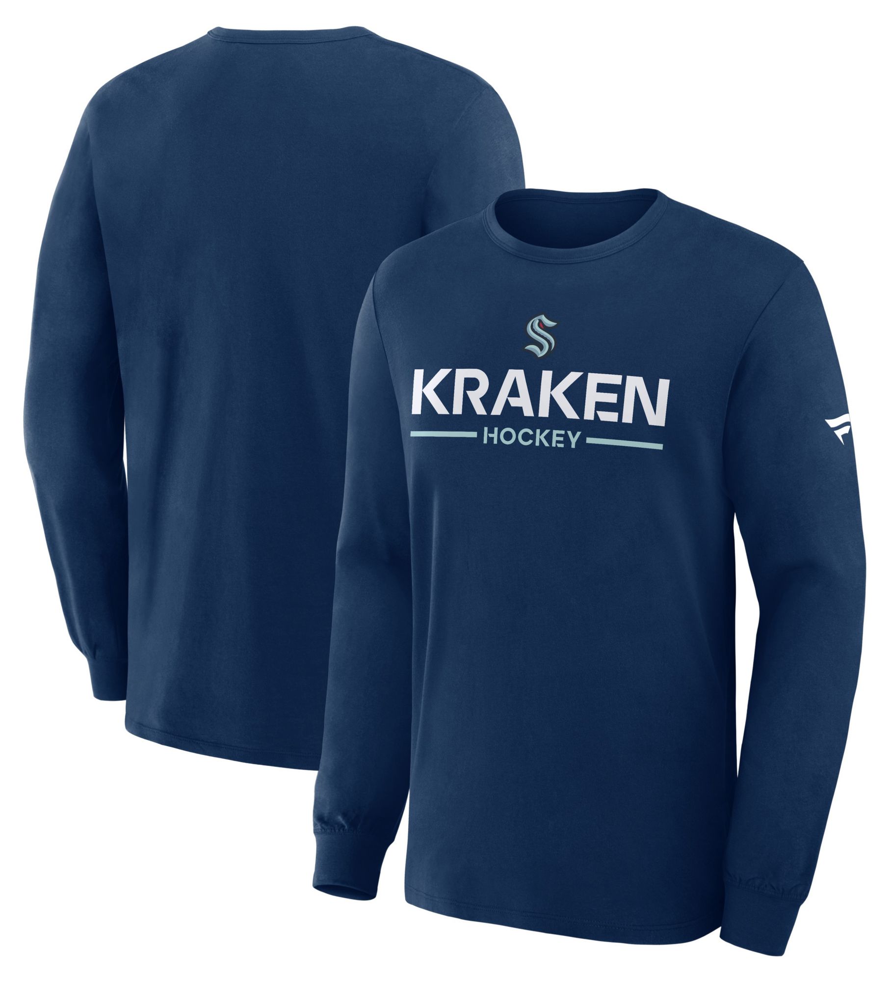 NHL Men's Seattle Kraken Navy Primary Long Sleeve T-Shirt product image