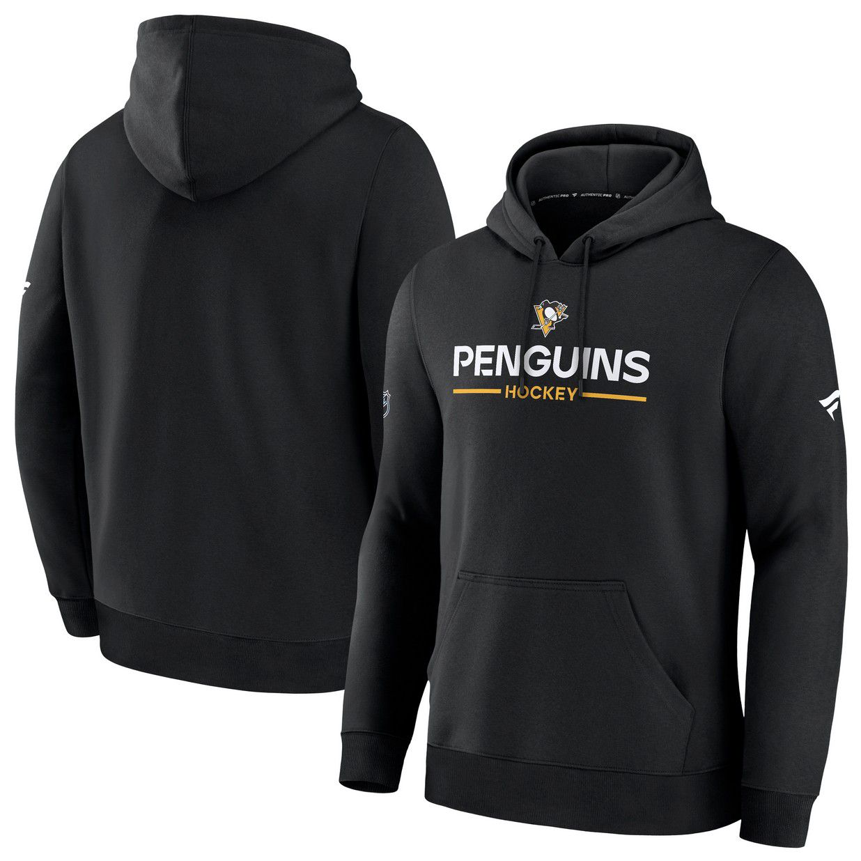 NHL Men's Pittsburgh Penguins Black Authentic Pro Rink Pullover Hoodie product image