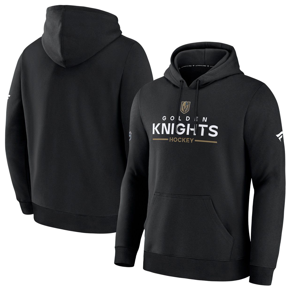 NHL Men's Vegas Golden Knights Black Authentic Pro Rink Pullover Hoodie product image
