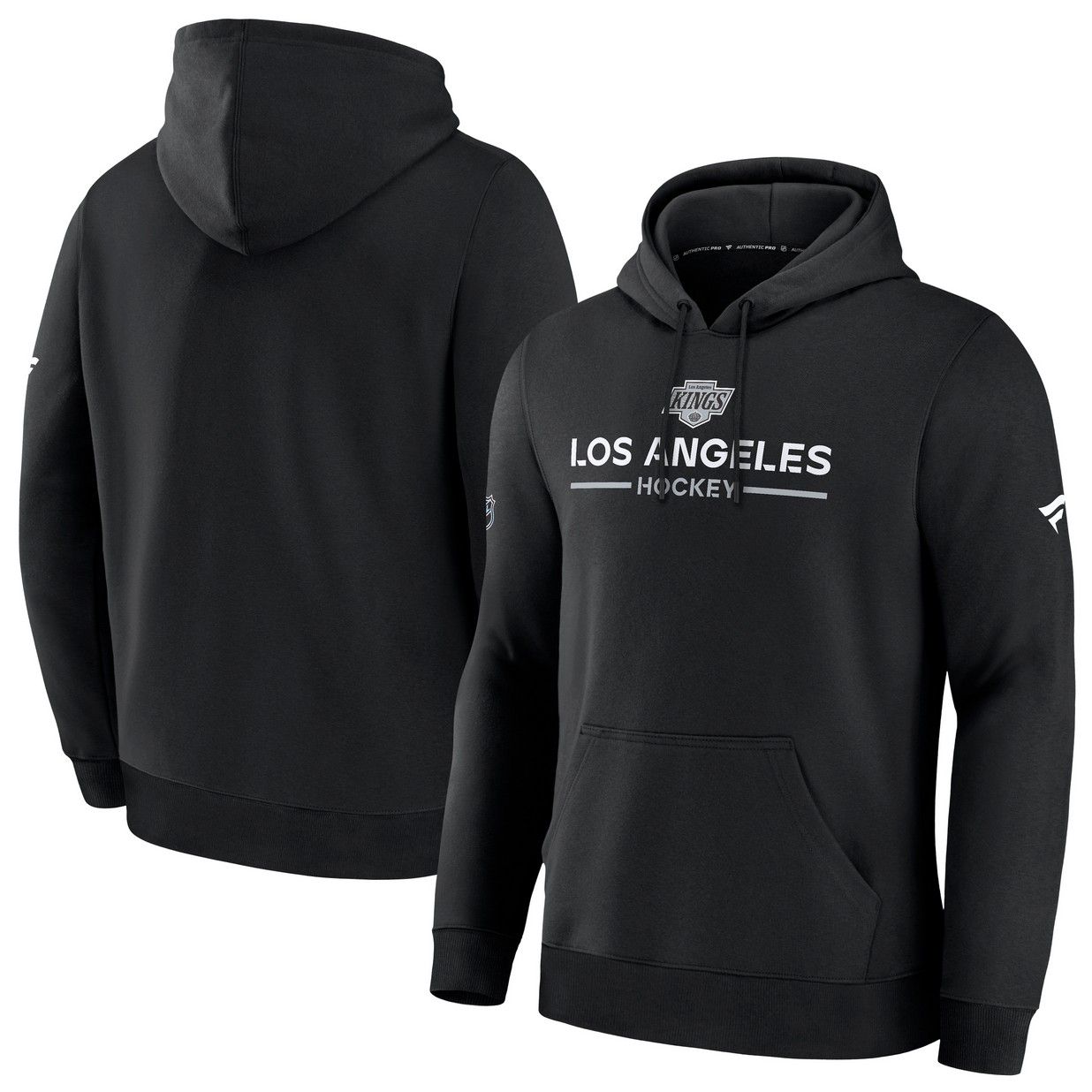 NHL Men's Los Angeles Kings Black Authentic Pro Rink Pullover Hoodie product image