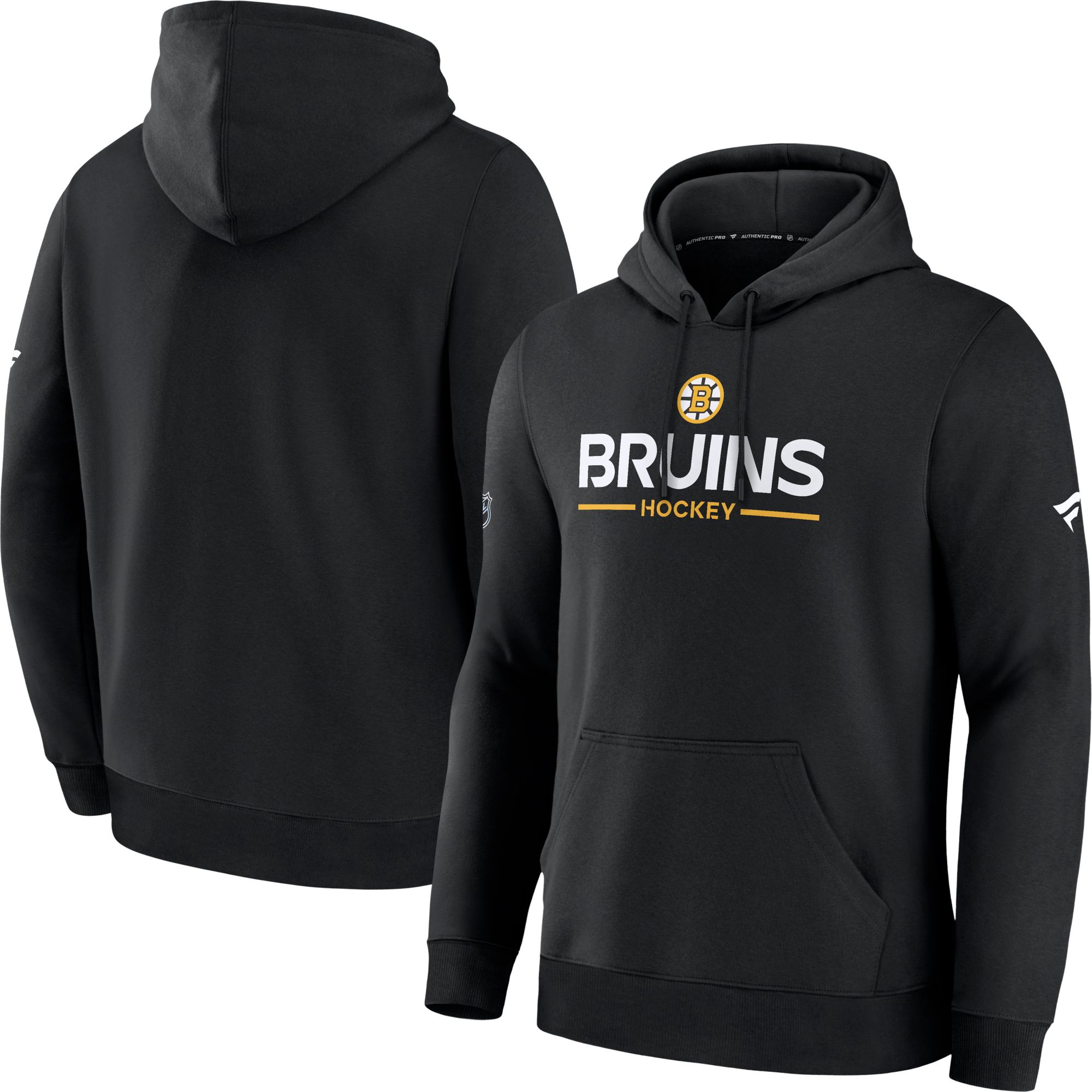 NHL Men's Boston Bruins Primary Rink Black Pullover Hoodie product image