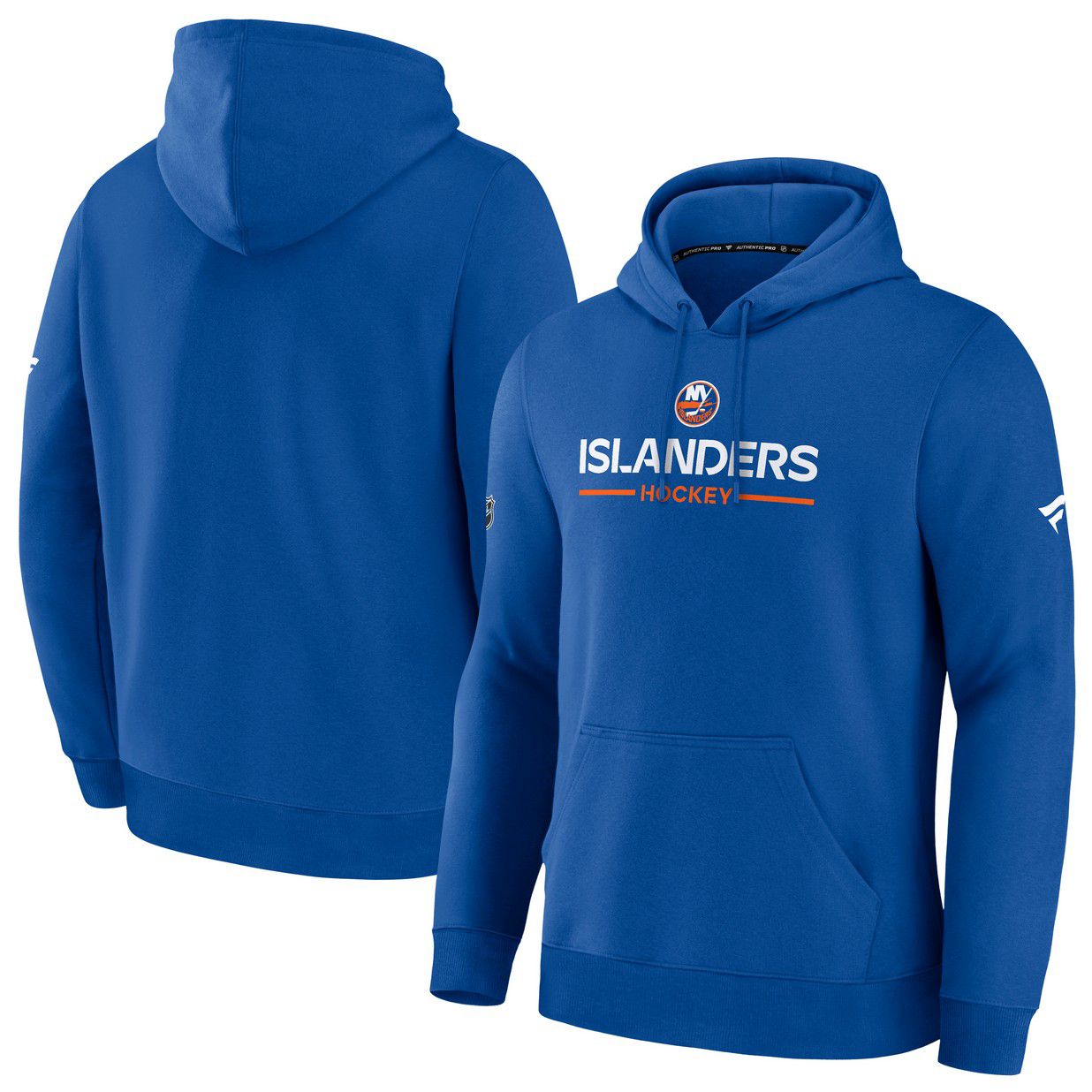 NHL Men's New York Islanders Blue Authentic Pro Rink Pullover Hoodie product image