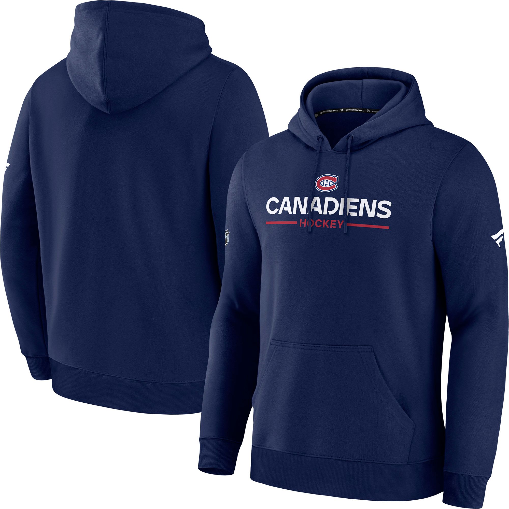 NHL Men's Montreal Canadiens Navy Primary Rink Fleece Pullover Hoodie product image