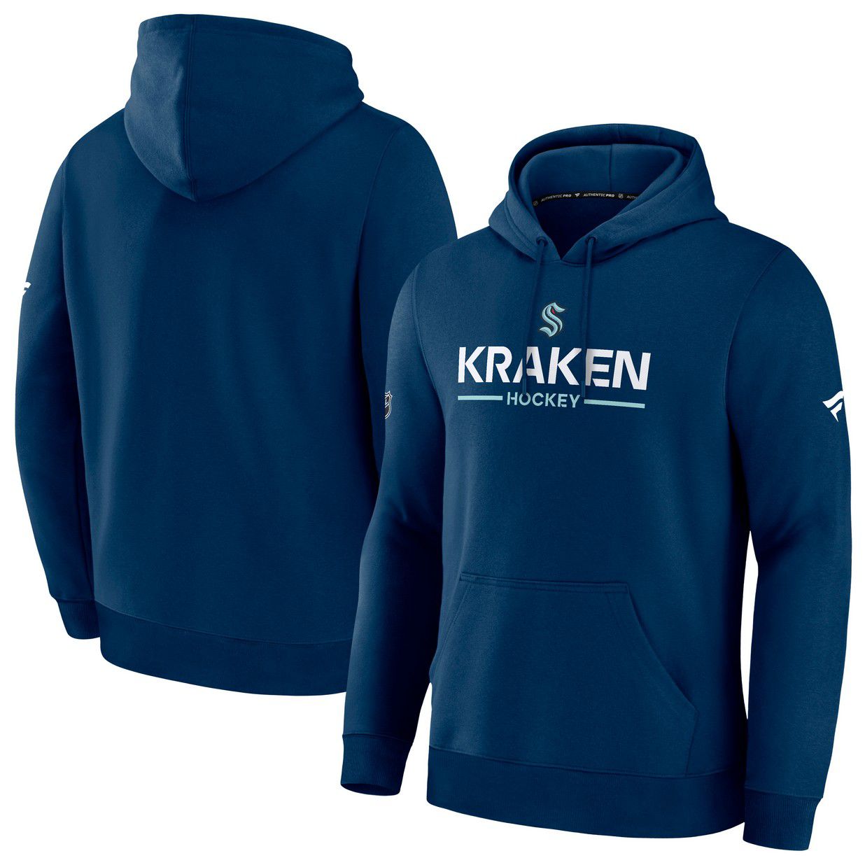 NHL Men's Seattle Kraken Navy Authentic Pro Rink Pullover Hoodie product image