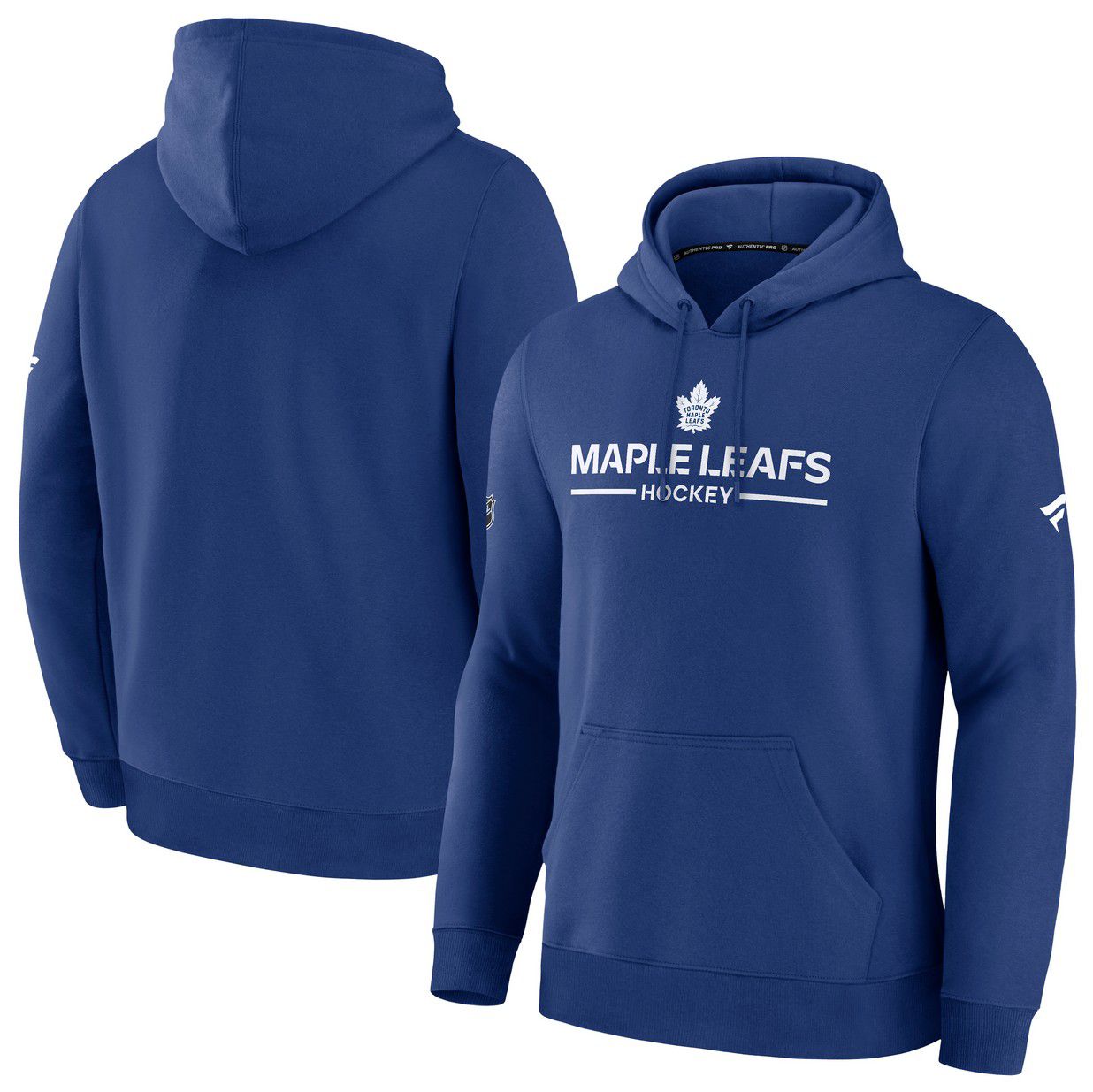 NHL Men's Toronto Maple Leafs Blue Authentic Pro Primary Fleece Pullover Hoodie product image