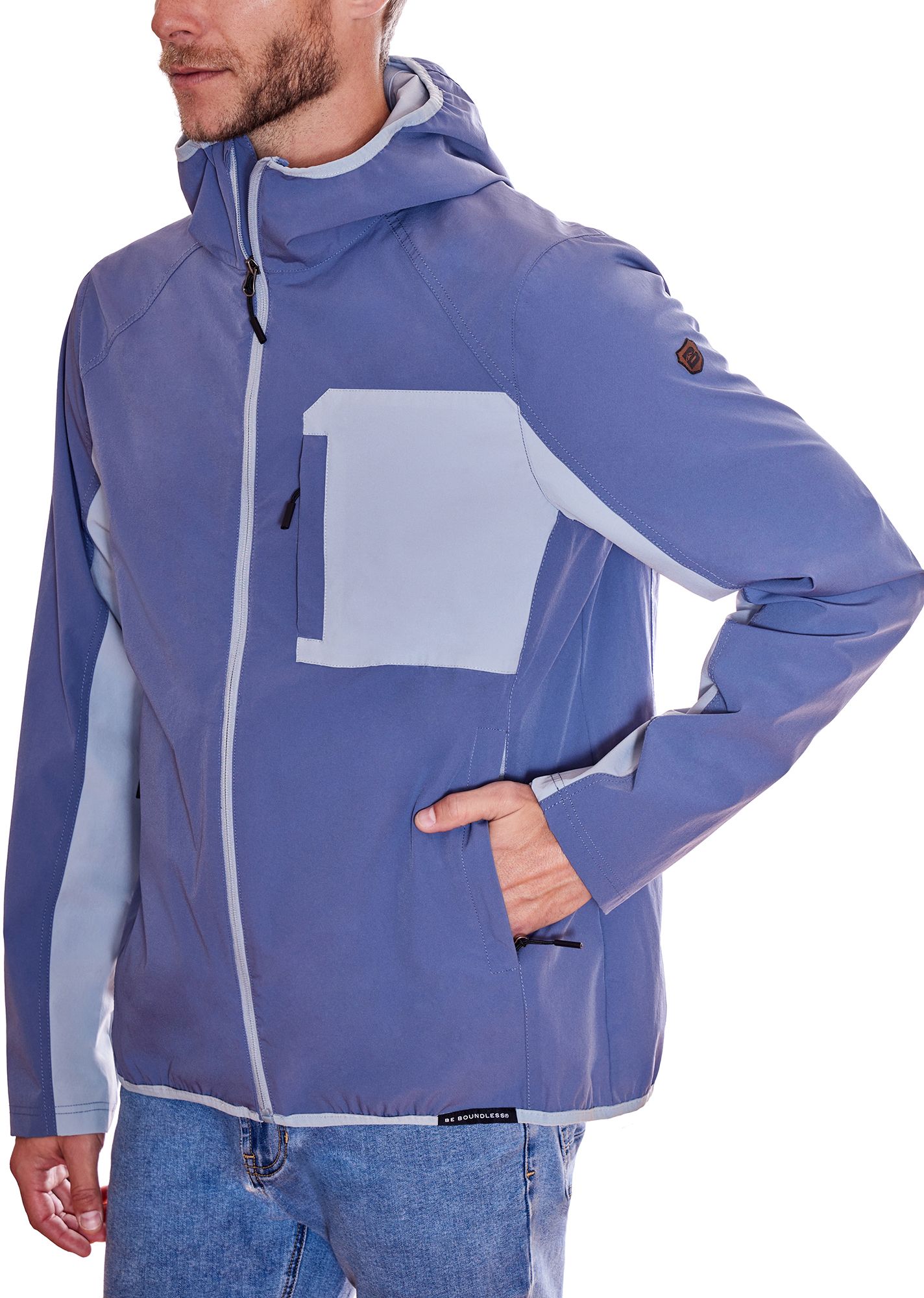 Be Boundless Men's Nylon Color Block Zip Jacket product image