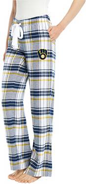 Concepts Sport Women's Milwaukee Brewers Navy Accolade Flannel Pants product image