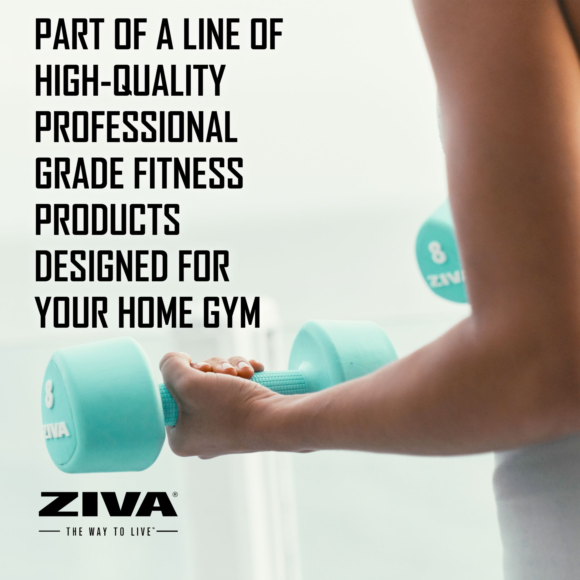 ZIVA Chic Studio Tribell Dumbbell 24 lbs. Set with Stand product image