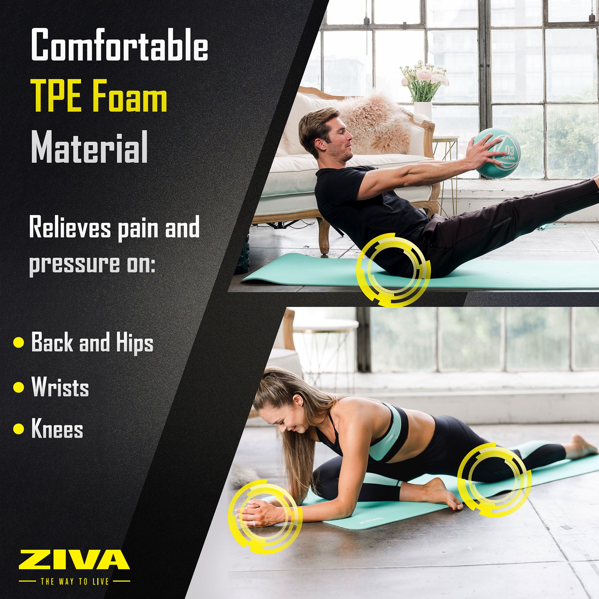 ZIVA TPE Yoga Mat 5mm product image