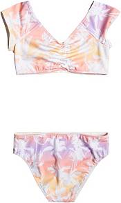 Roxy Girls' Girls Like Us Crop Top Bikini Set product image