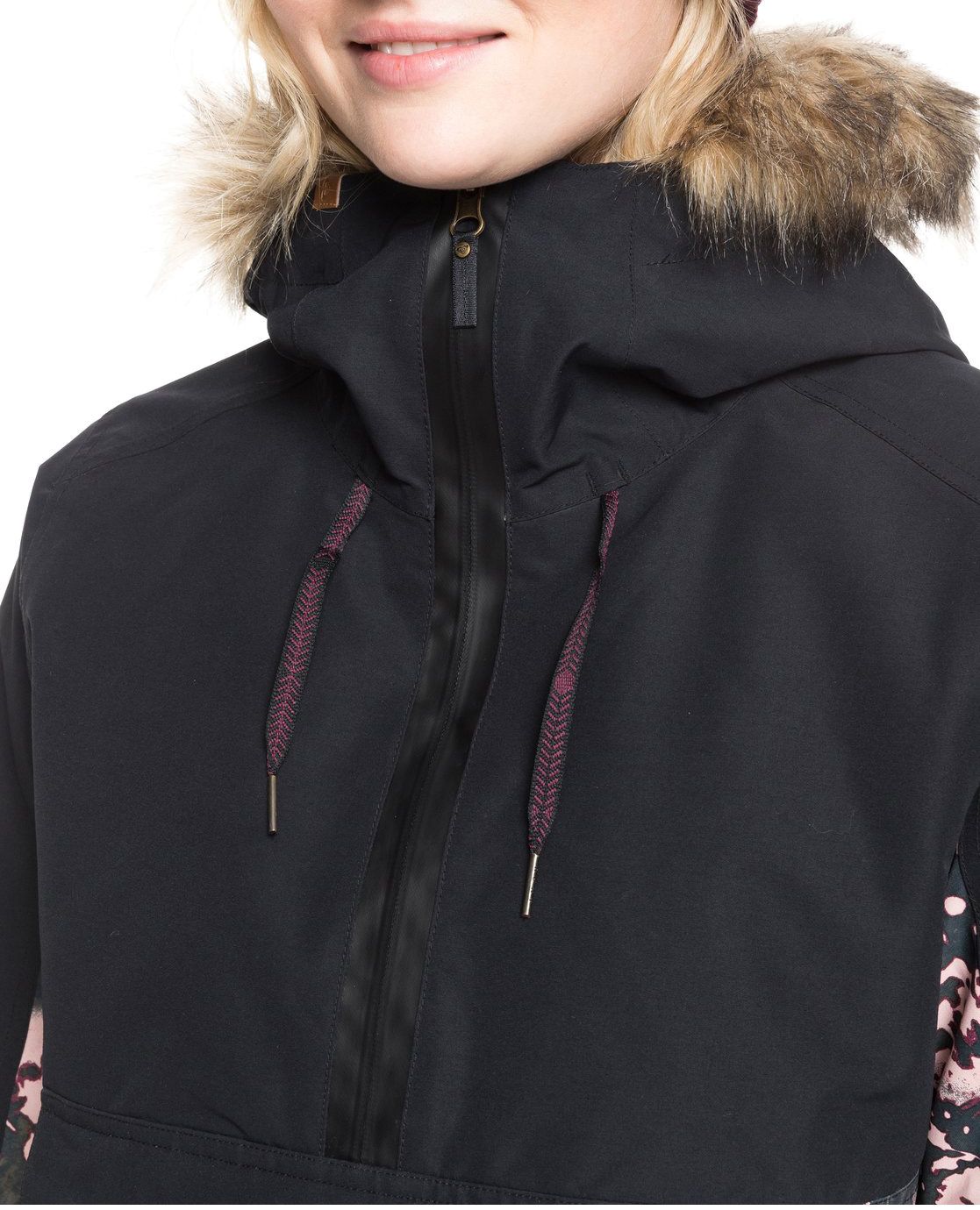 roxy shelter ski jacket in black