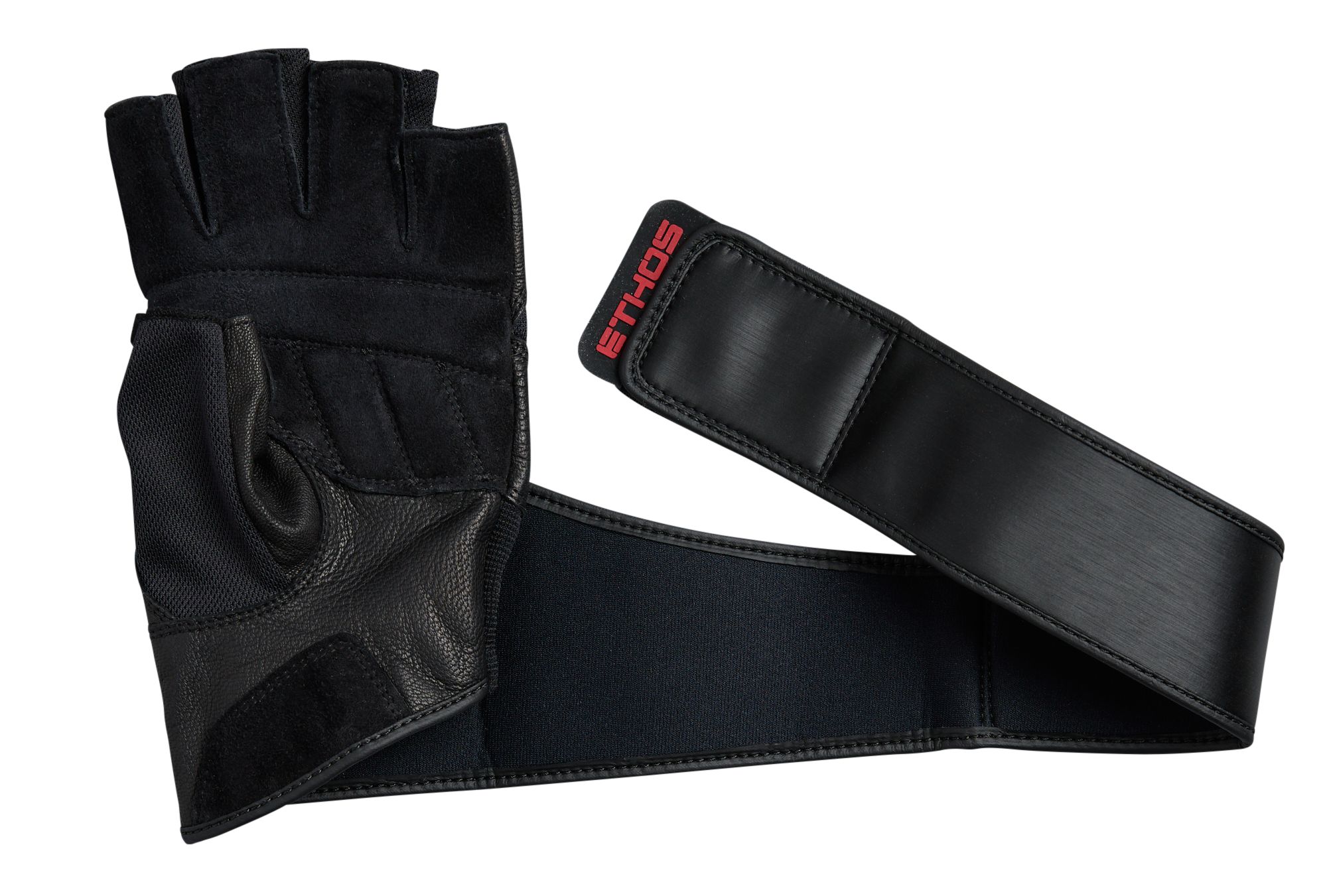 ETHOS Men's Maxus+ Leather Lifting Glove with Wrist Wrap