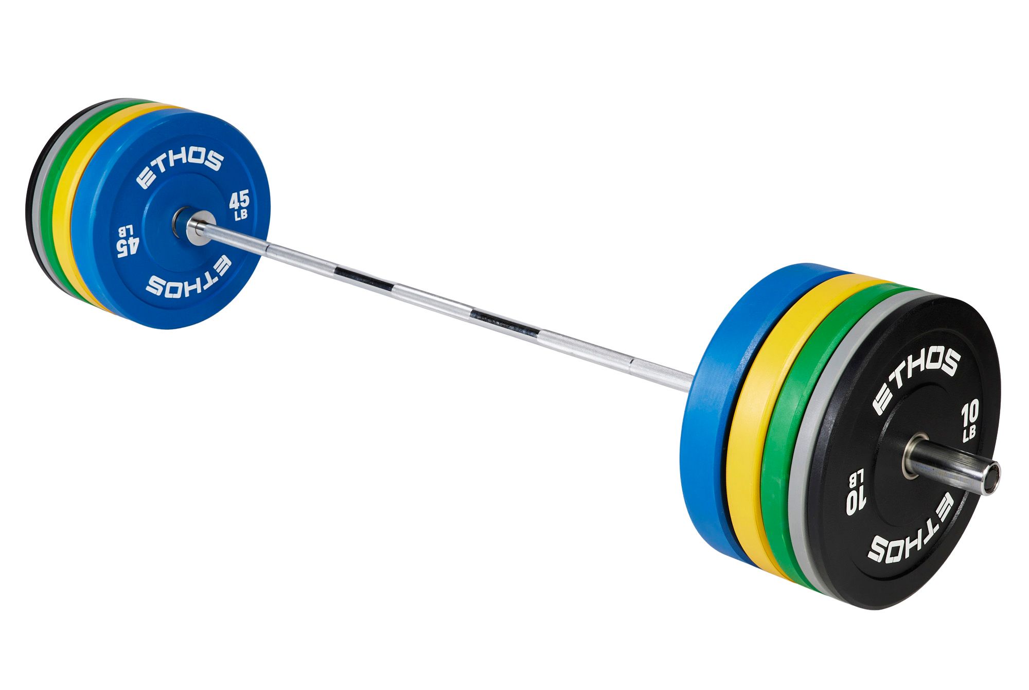 ETHOS 160 lb. Olympic Color Rubber Bumper Plate Set product image