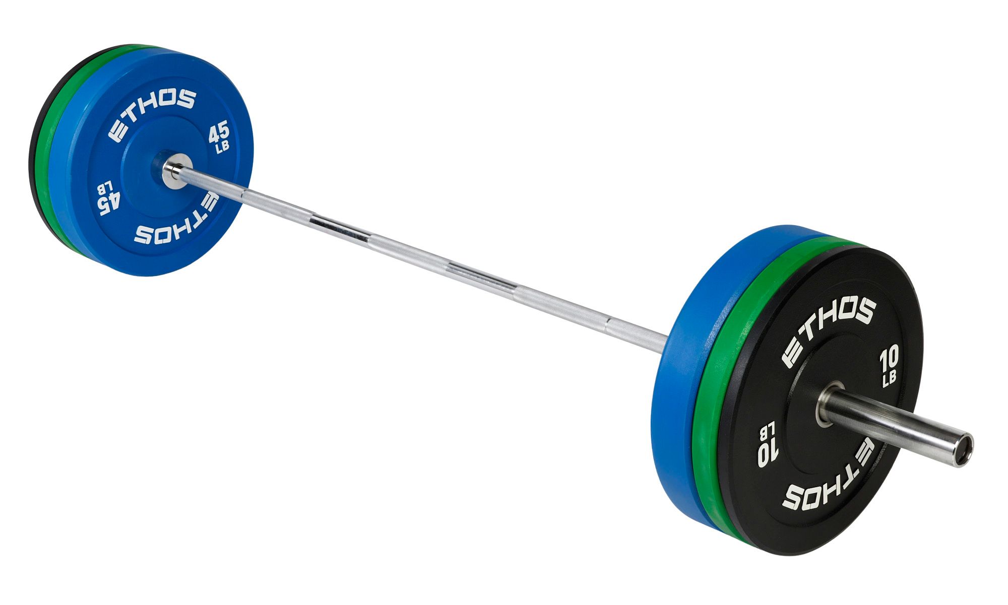 ETHOS 160 lb. Olympic Color Rubber Bumper Plate Set product image