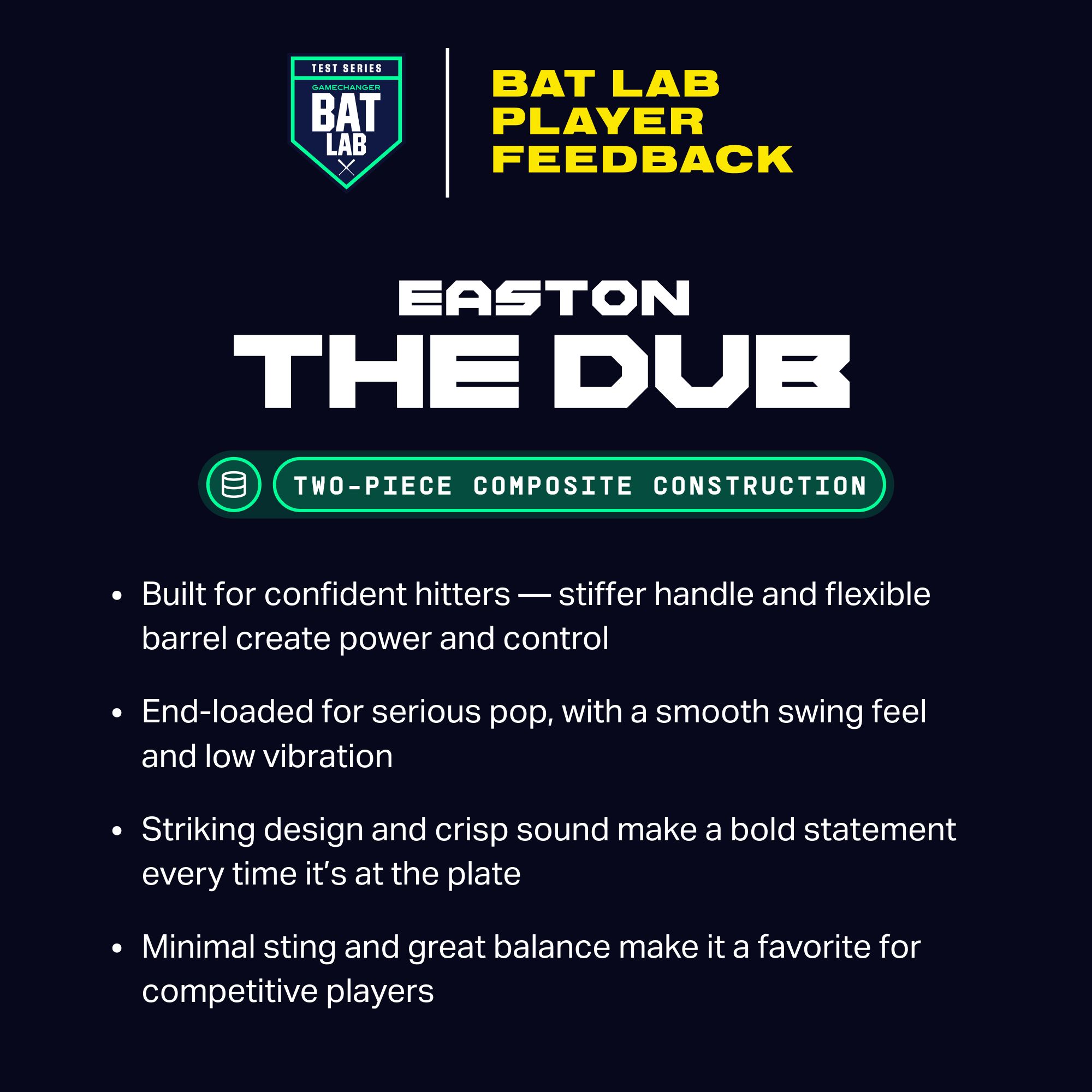 Easton The Dub Blue Spring Break 2¾" USSSA Bat 2026 (-5) product image