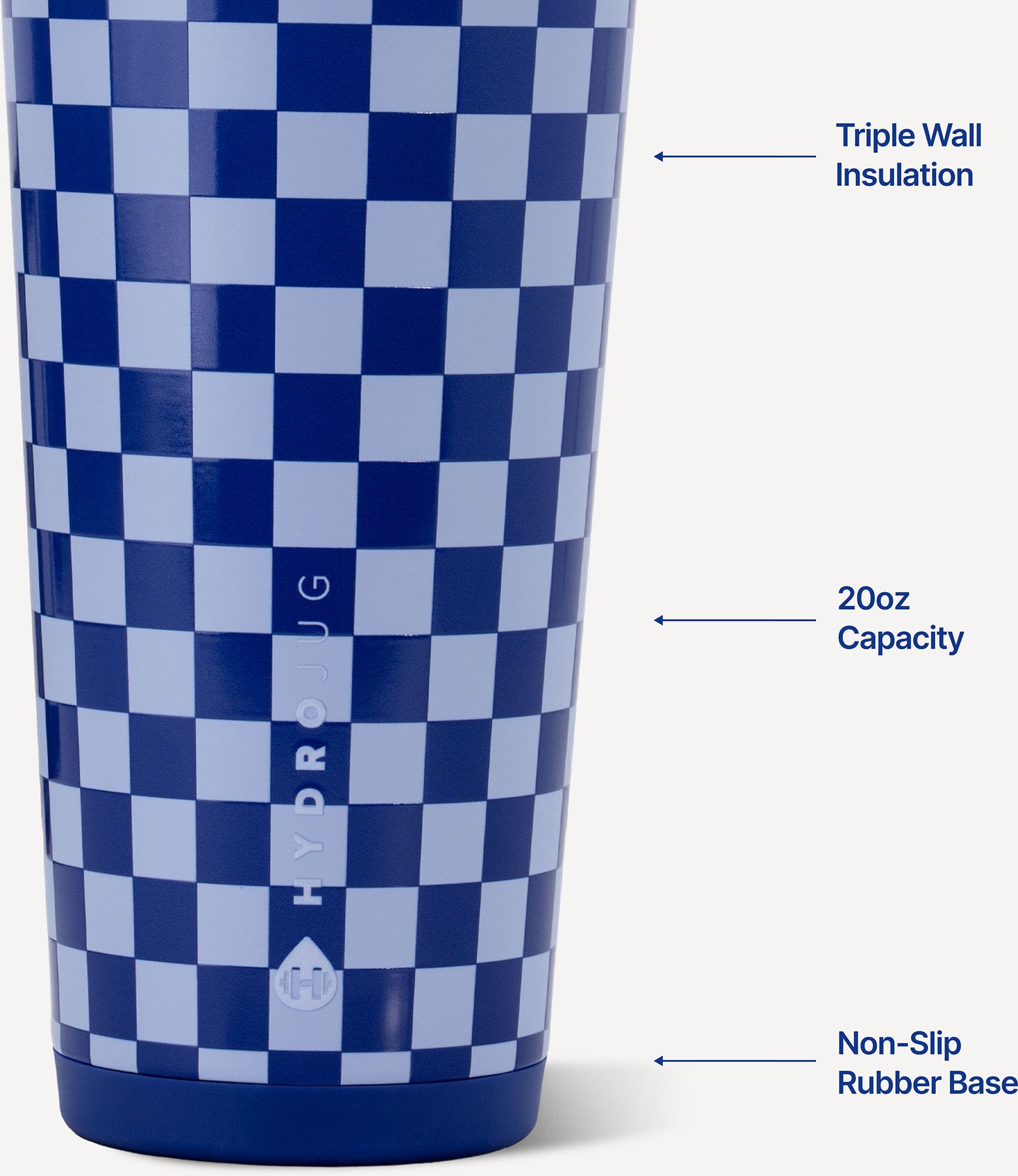 HYDROJUG 20 oz. Everyday Tumbler - Checkers product image