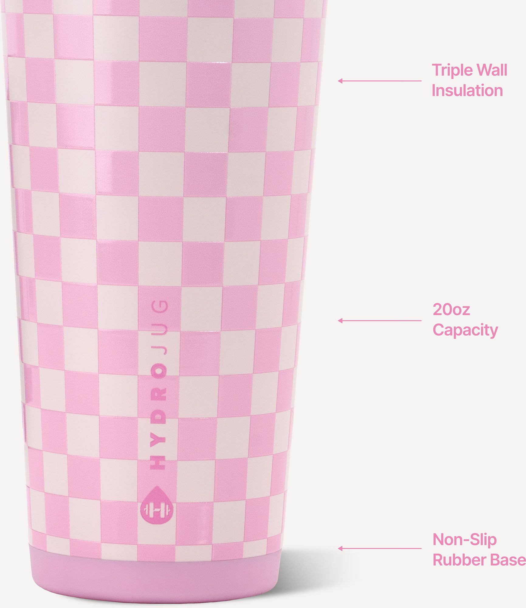 HYDROJUG 20 oz. Everyday Tumbler - Checkers product image