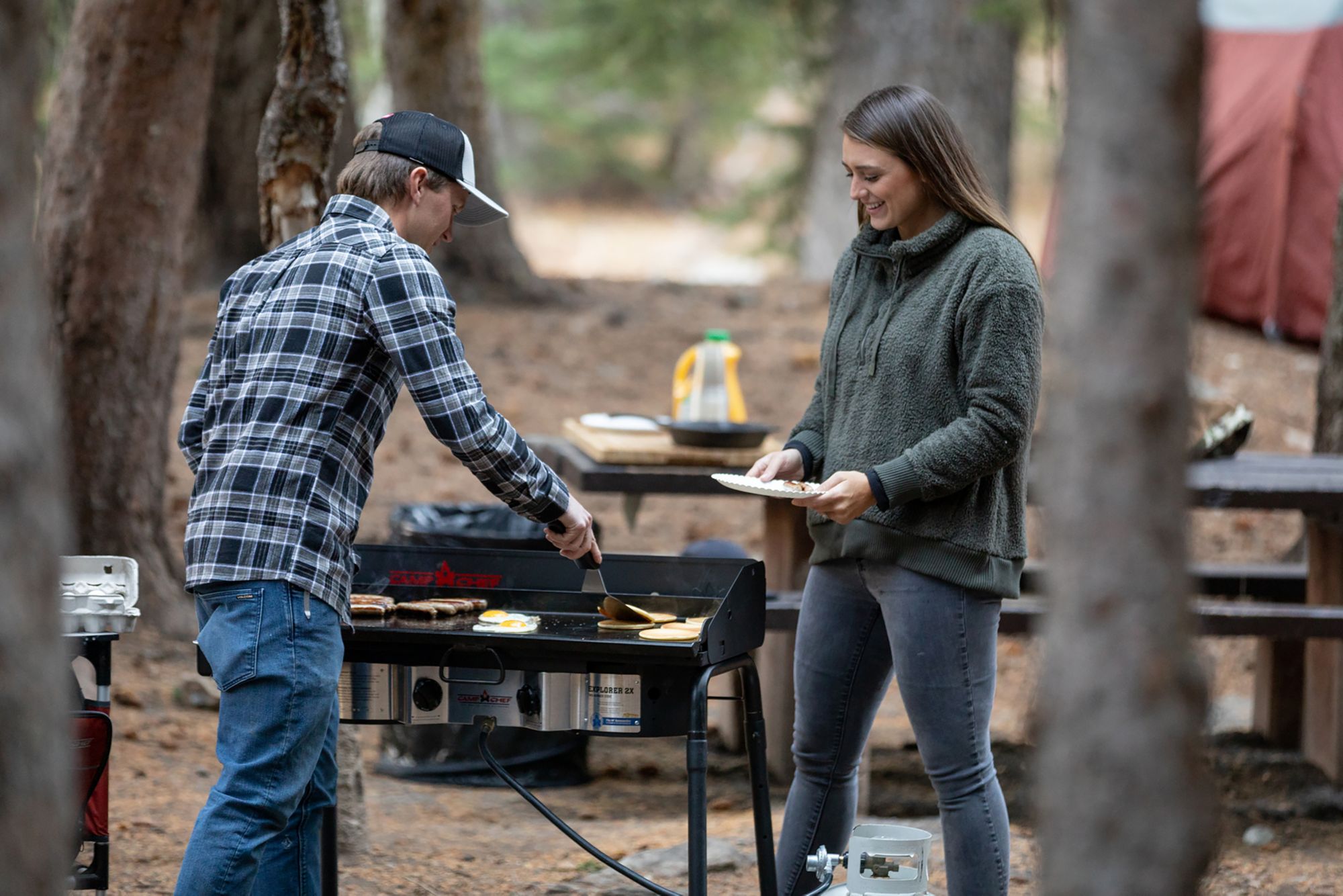 Camp Chef Explorer 14 Deluxe Face Plate 2 Burner Stove product image