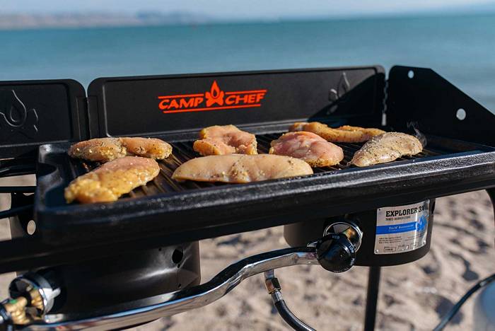 Camp Chef Expedition Triple Burner Stove with Griddle