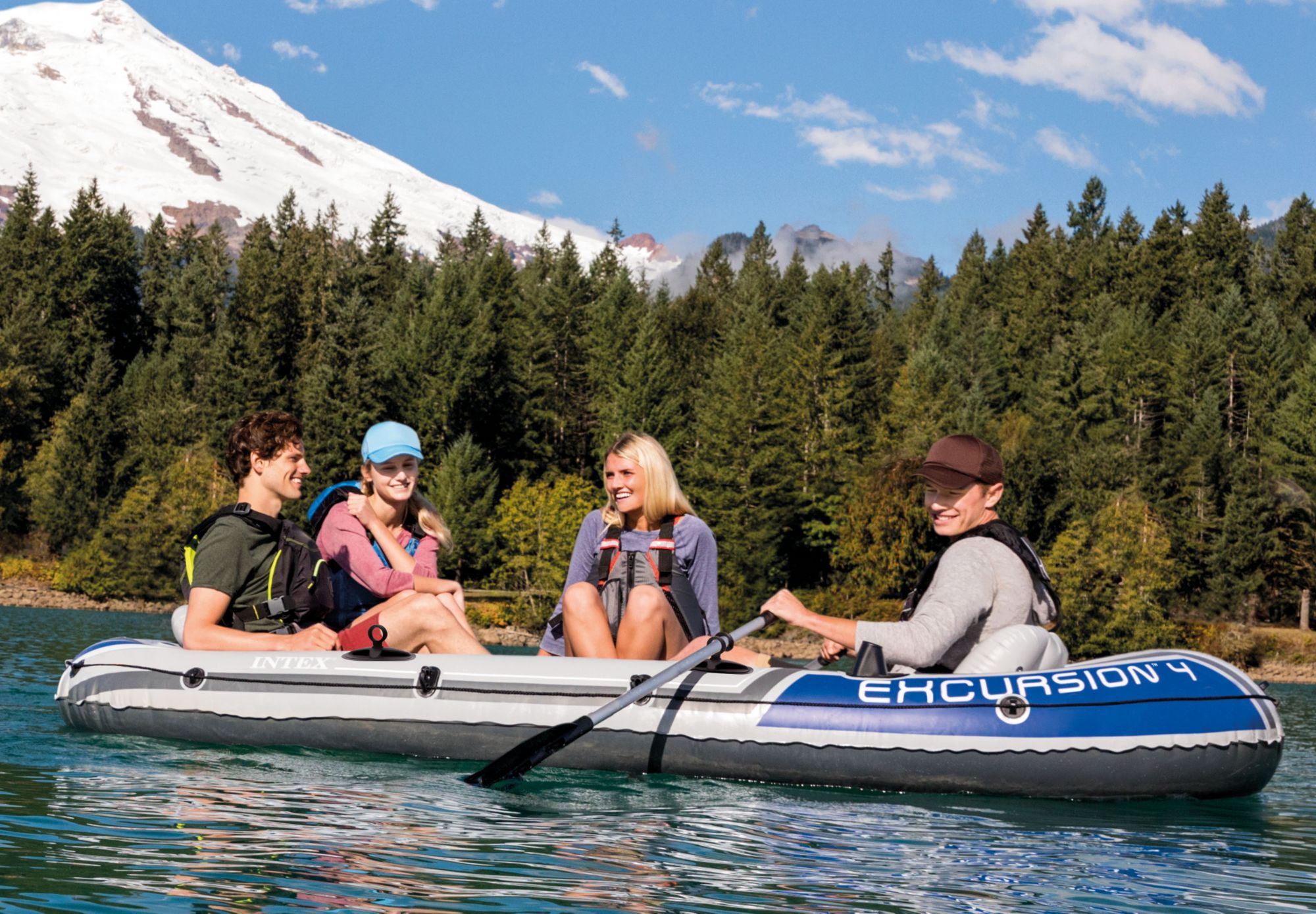 Intex Excursion 4 Inflatable Boat Set product image