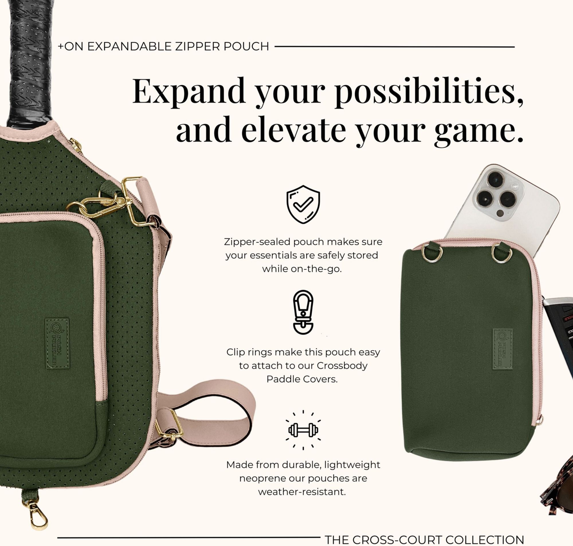 Posh Pickler Pickleball Storage Pouch product image